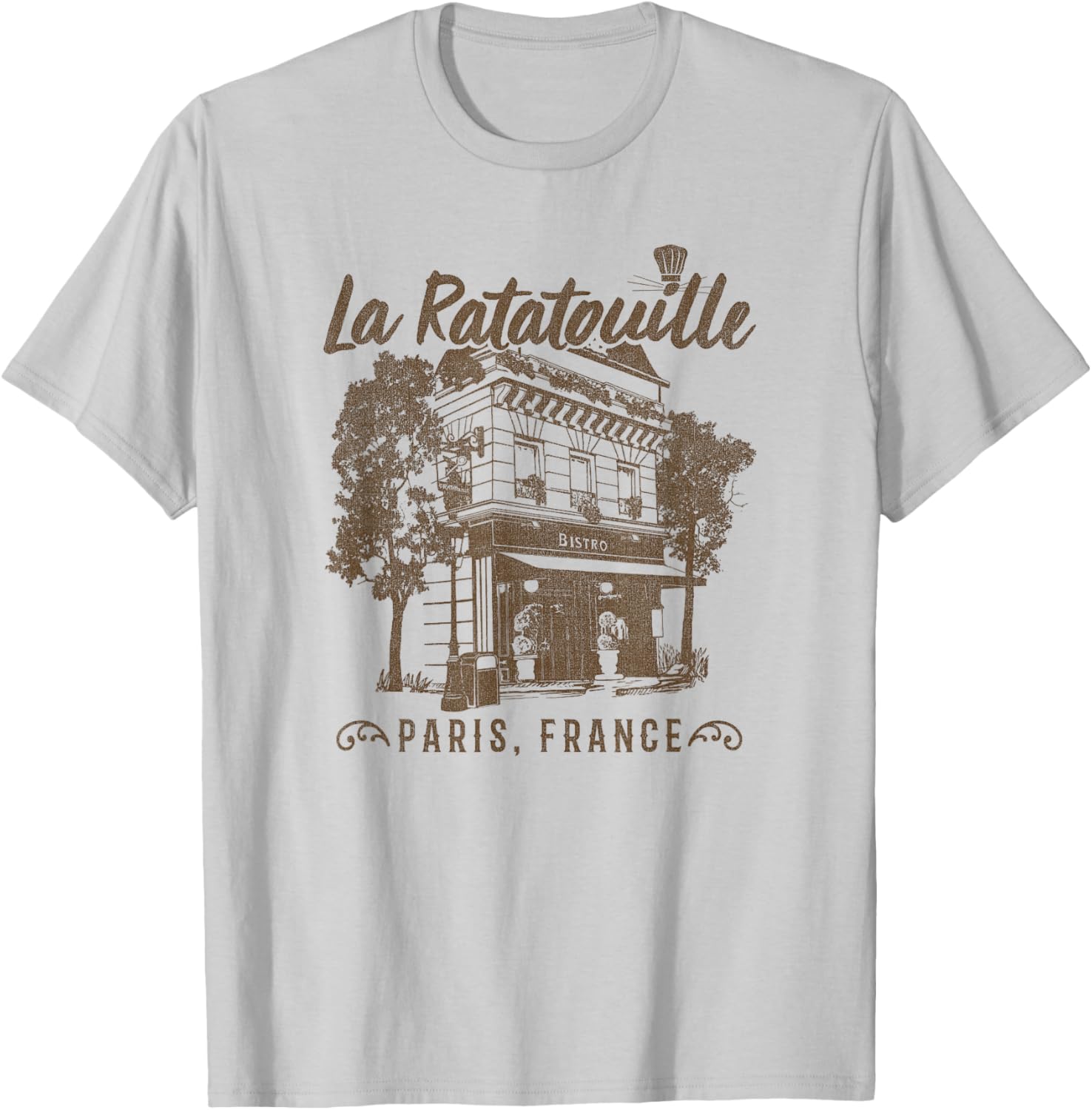 Disney Pixar Ratatouille Vintage Paris Restaurant T-Shirt for Food Lovers - 5