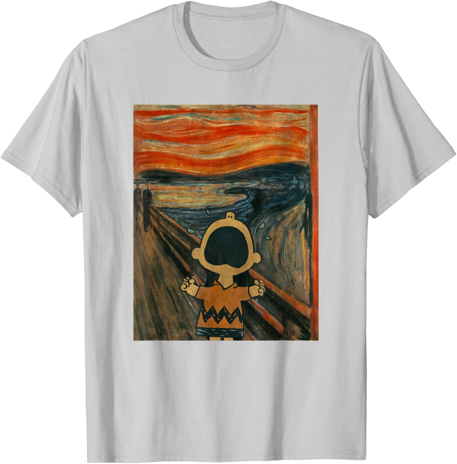 Artsy Peanuts Charlie Brown Scream T-Shirt for Fun Casual Wear - 7