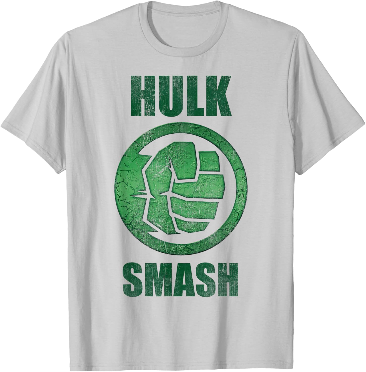 Marvel Hulk Smash Fist Circle Logo Green Stone Poster T-Shirt for Fans - 5