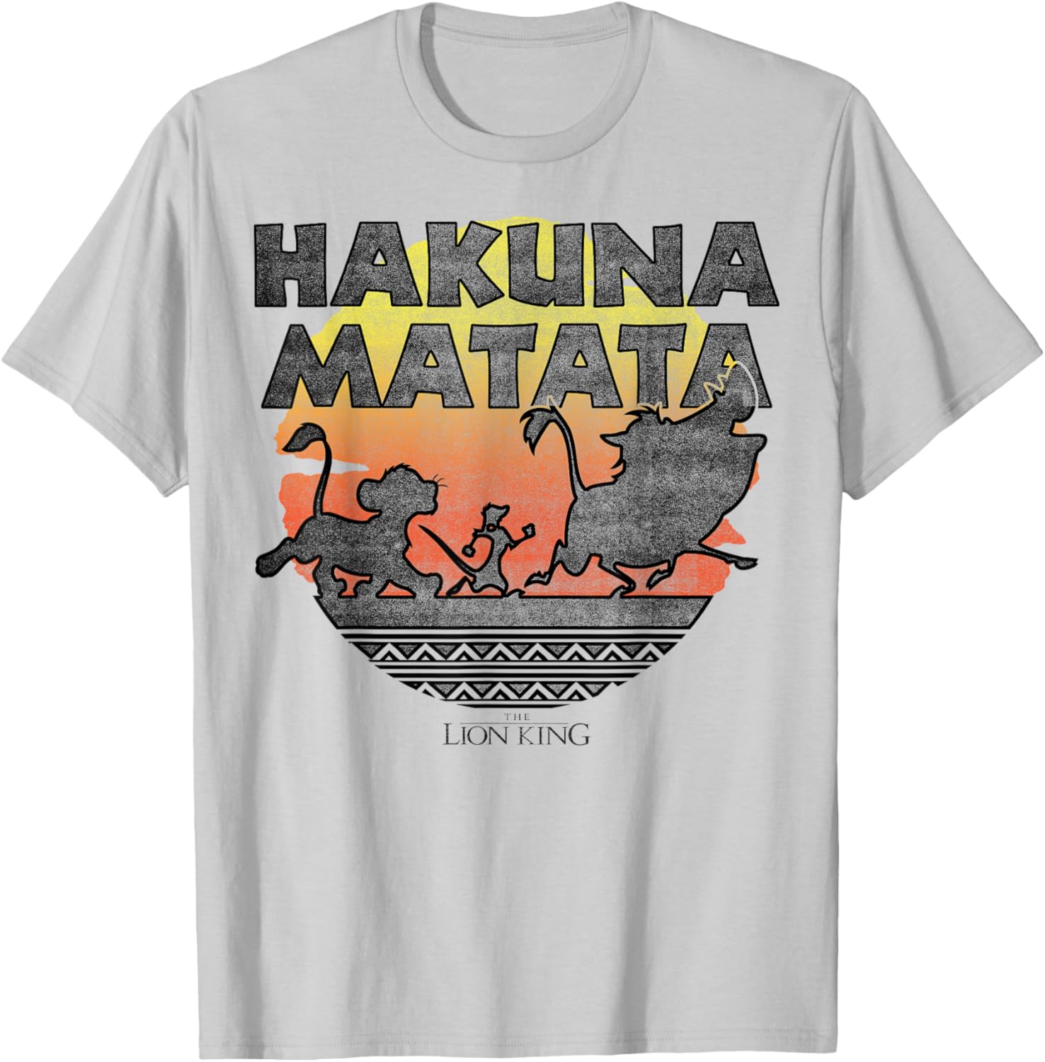 Disney The Lion King Hakuna Matata Sunset Silhouette T-Shirt for Fans - 8