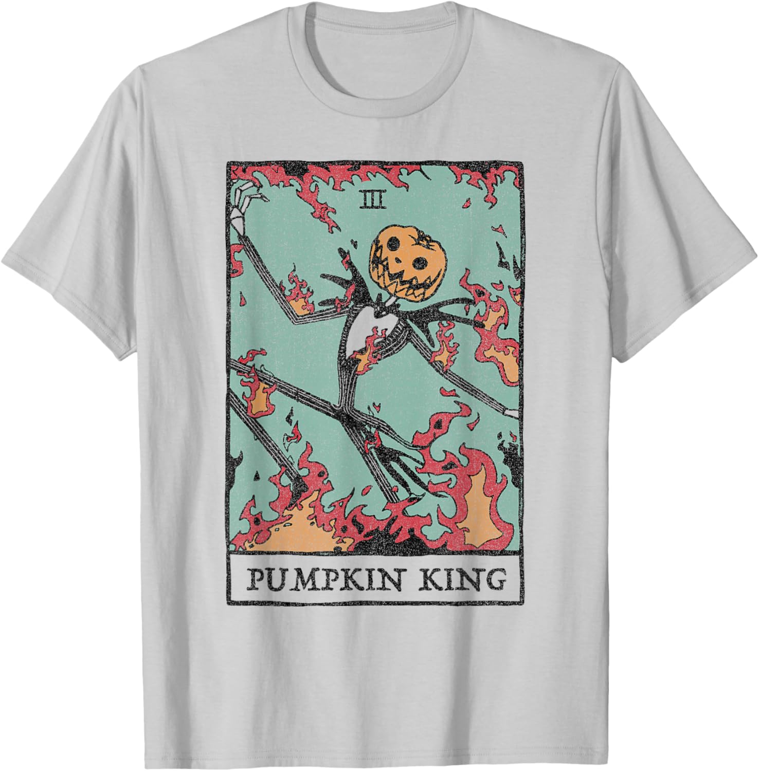 Disney Nightmare Before Christmas Pumpkin King Tarot T-Shirt for Fans - 8