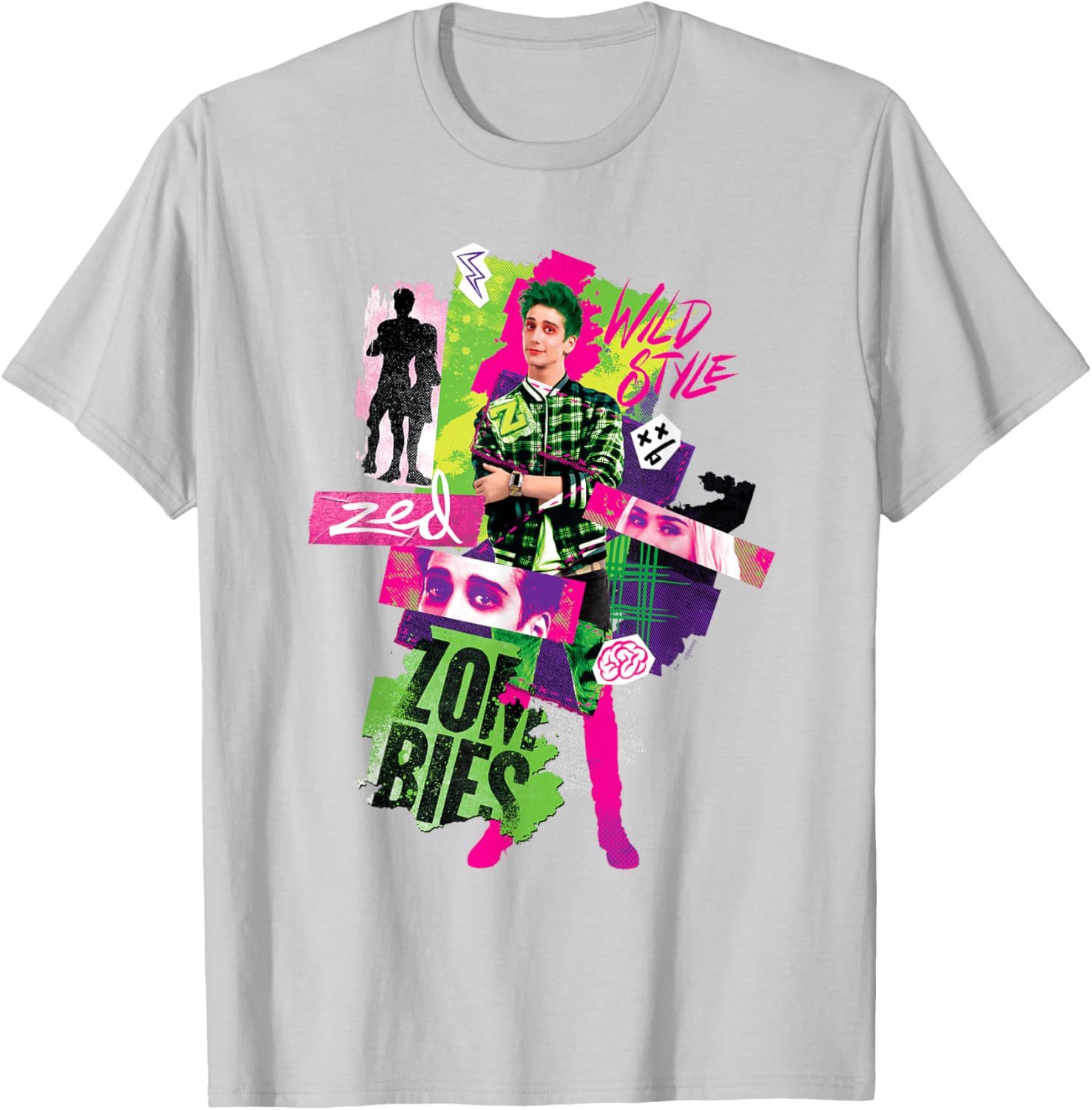 Disney Zombies 3 Zed Wild Style T-Shirt Perfect for Young Fans - 9