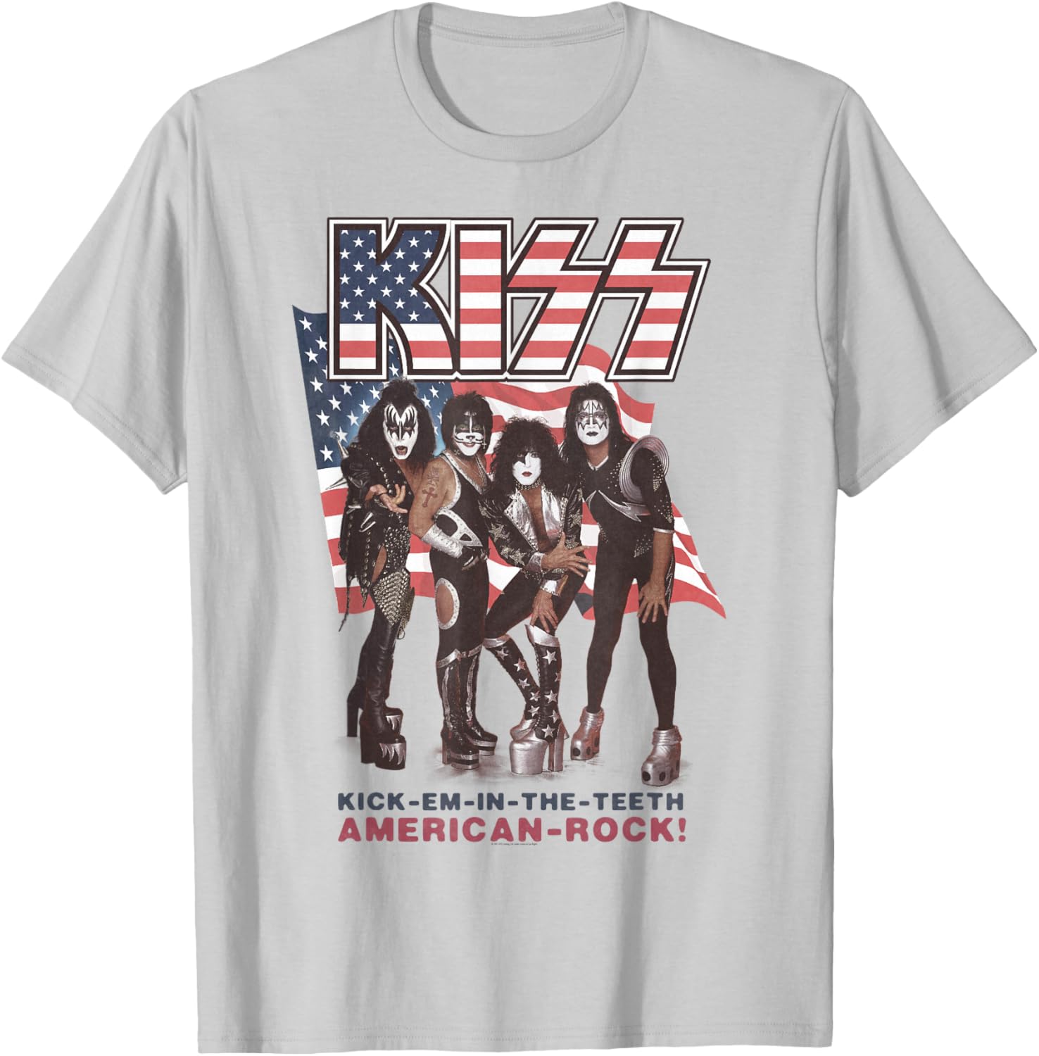 KISS Kick Em In The Teeth Graphic T-Shirt for Bold Style and Comfort - 4