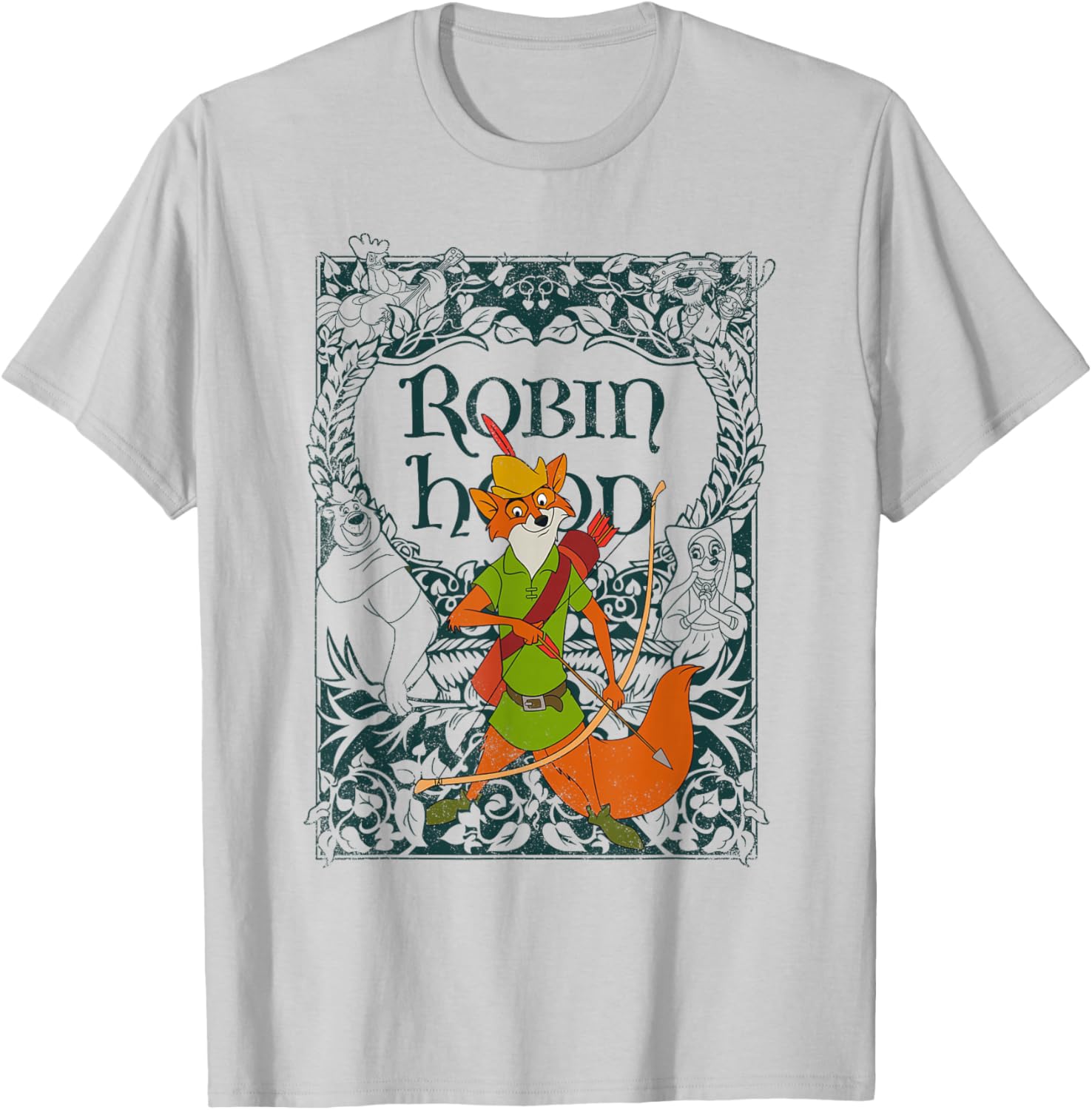 Disney Robin Hood Vintage Distressed T-Shirt for Retro Style Fans - 10