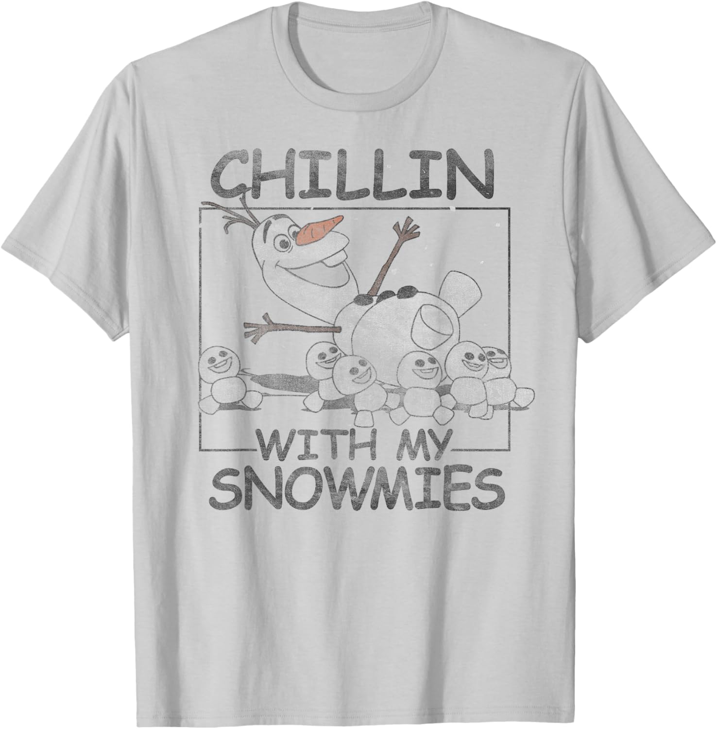 Disney Frozen Olaf Chillin With My Snowmies T-Shirt for Kids and Adults - 10