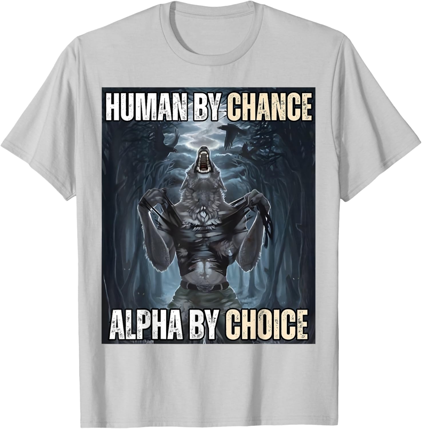 Funny Alpha Wolf Meme T-Shirt for Cool and Unique Style Fans - 26