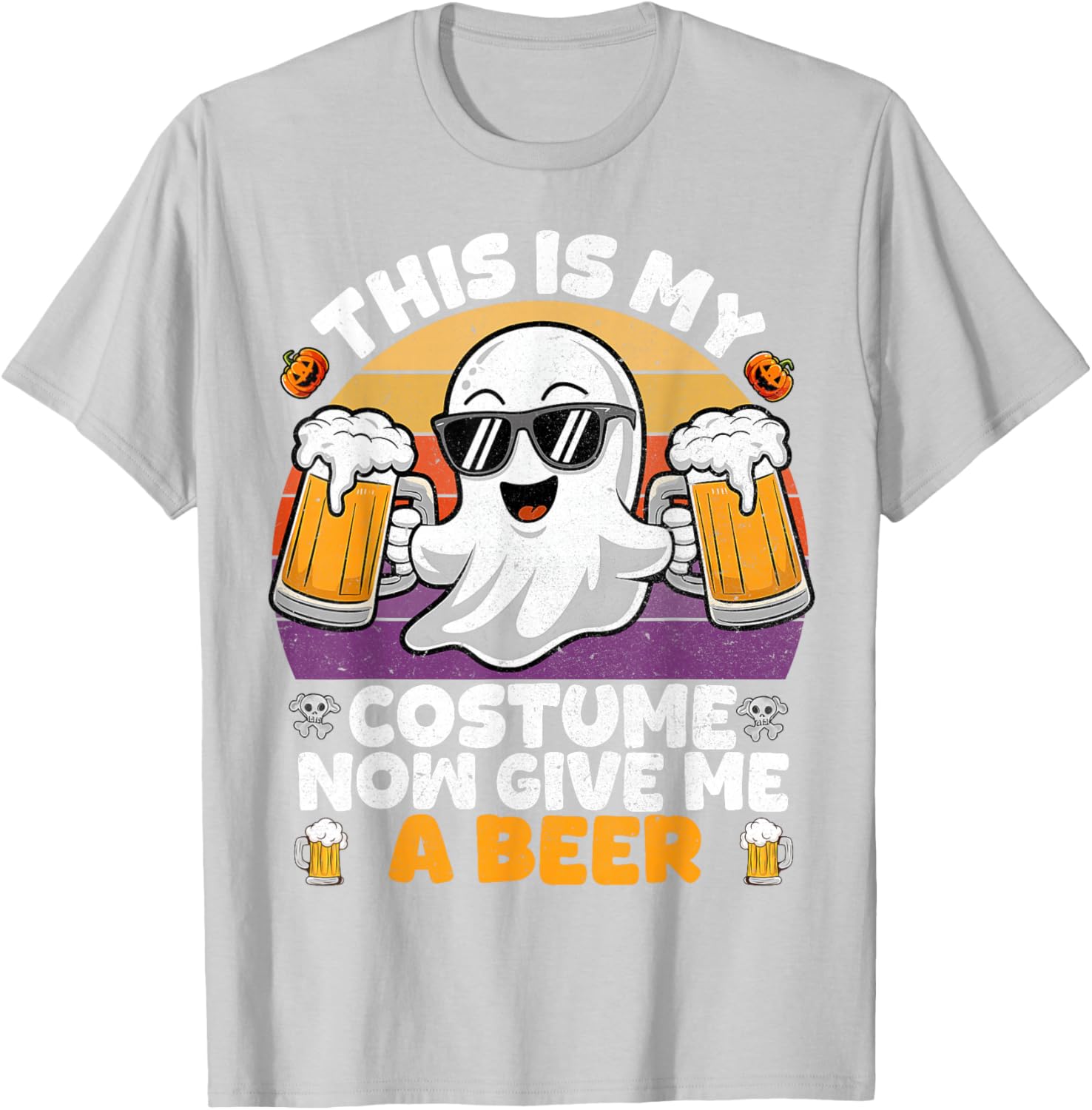 Funny Vintage Boo Halloween Costume T-Shirt for Men and Adults - 9