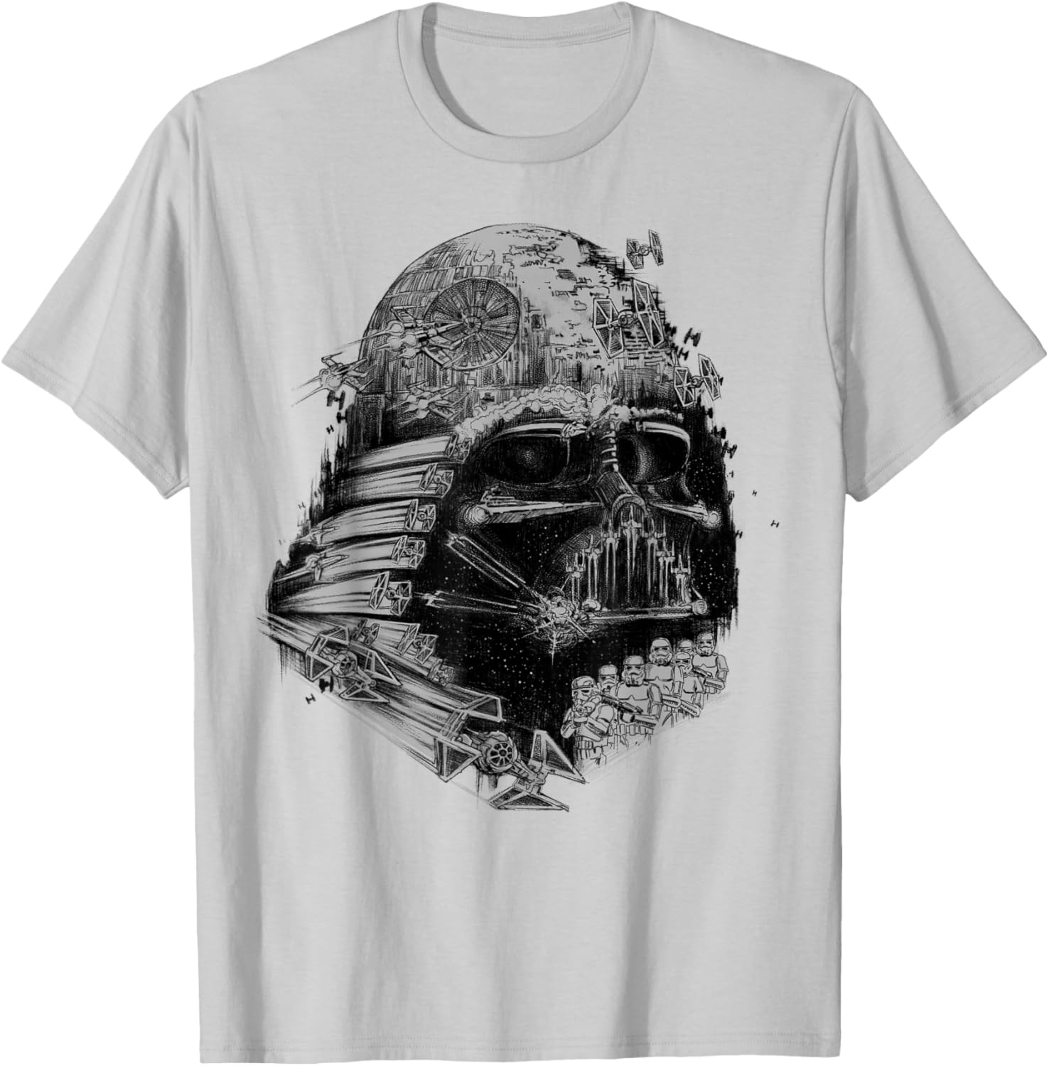 Darth Vader Build The Empire Graphic T-Shirt for Star Wars Fans - 10