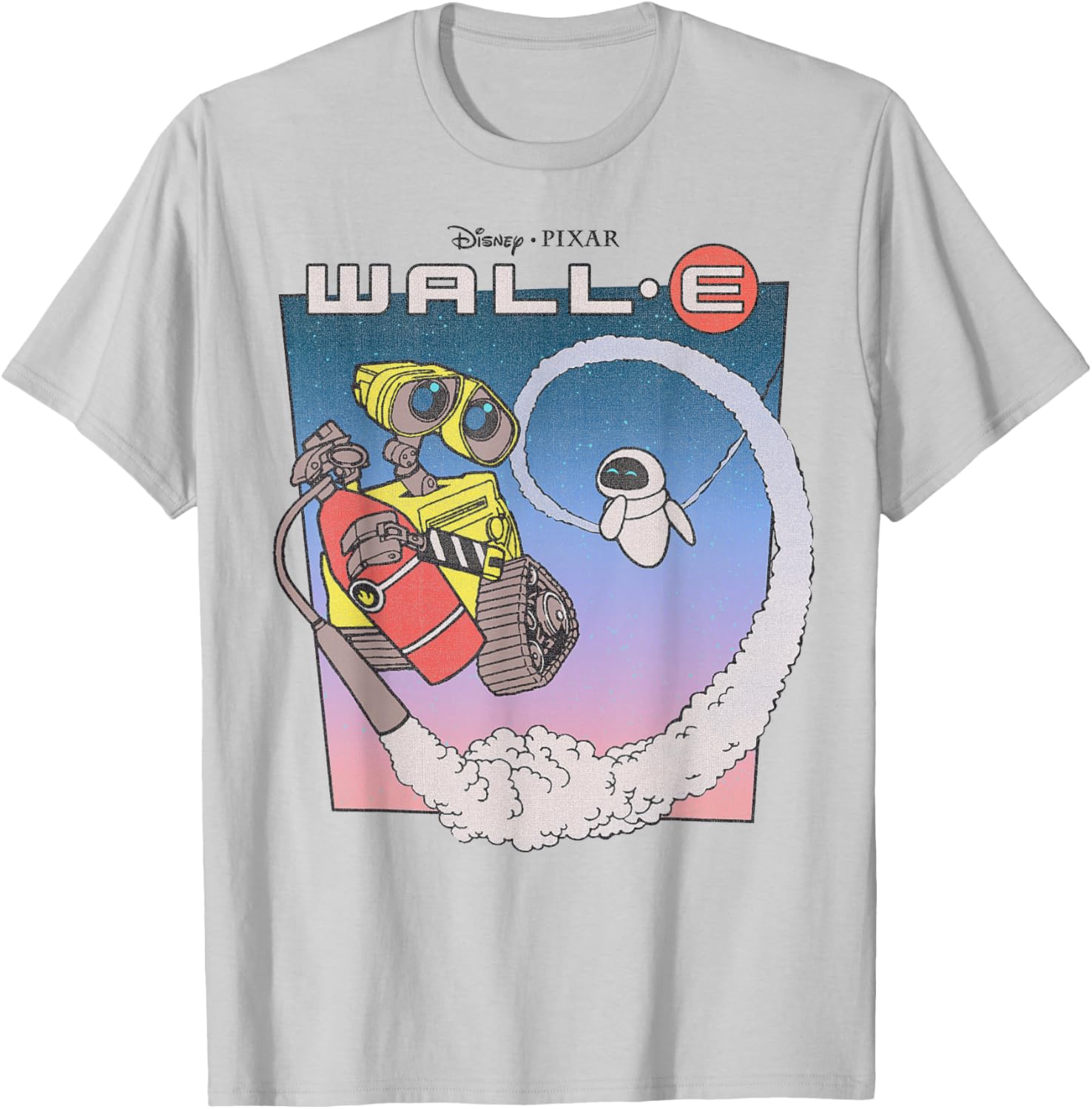 Disney Pixar Wall-E Eve Retro Distressed T-Shirt for Fans and Collectors - 7