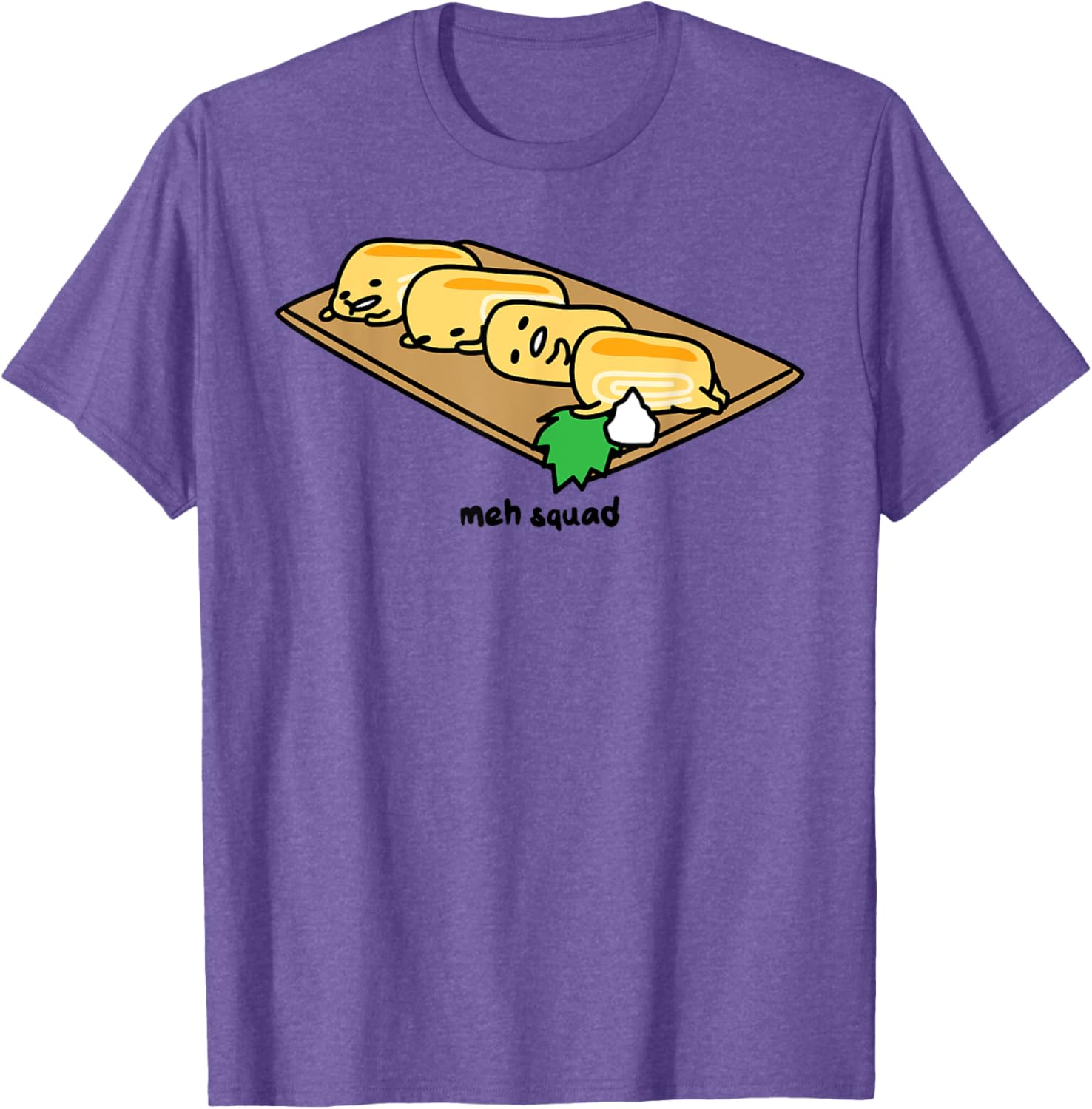Gudetama Lazy Egg Sushi Tamagoyaki T-Shirt for Fun and Comfort - 18