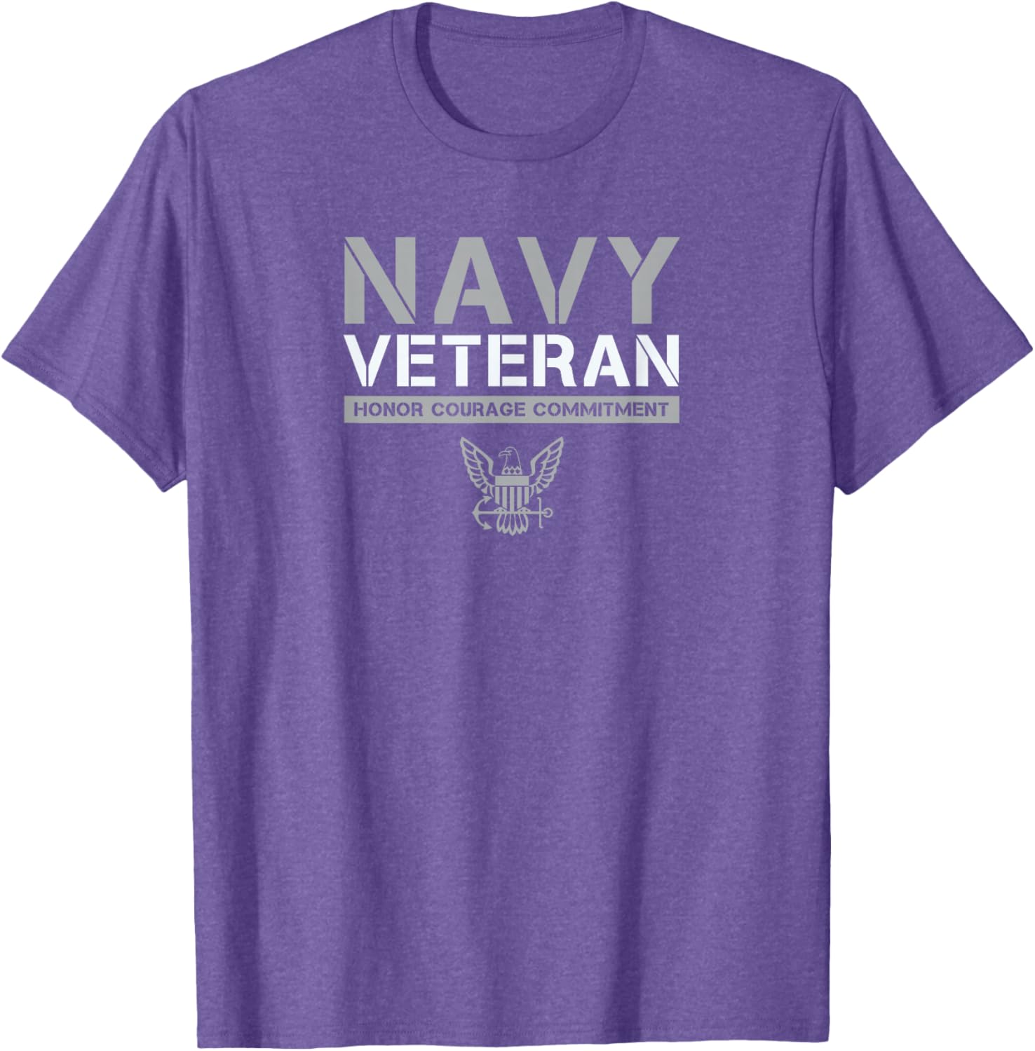 US Navy Veteran Honor Courage Commitment T-Shirt - Stylish Military Apparel - 13