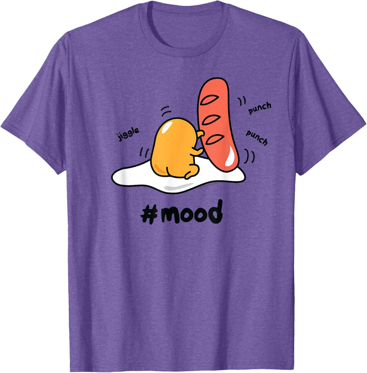 Gudetama Lazy Egg Mood Boxing Punching Hot Dog T-Shirt for Fun Style - 15