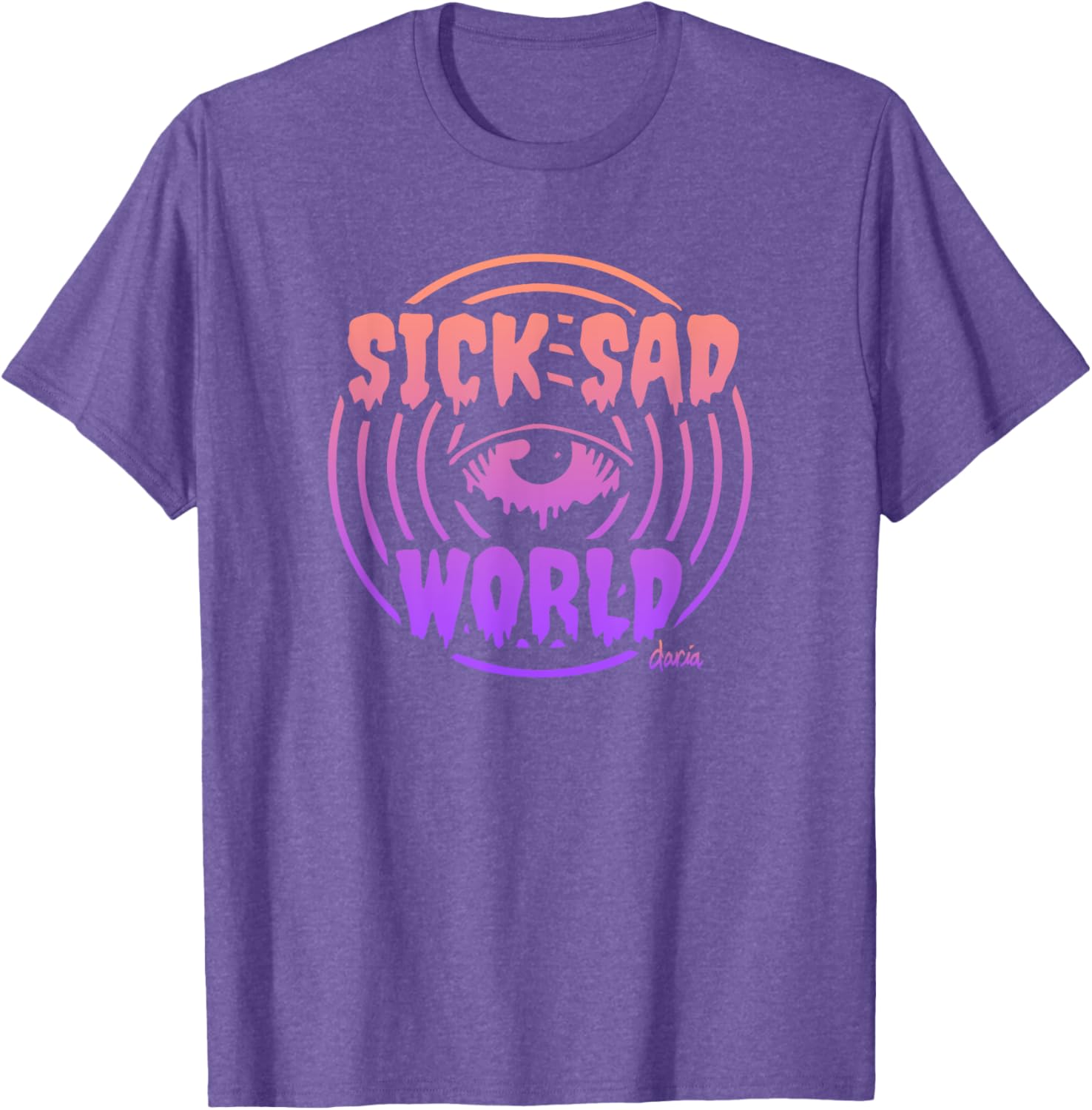 Mademark x Daria Sick Sad World Gradient T-Shirt for Trendy Fashion Lovers - 8