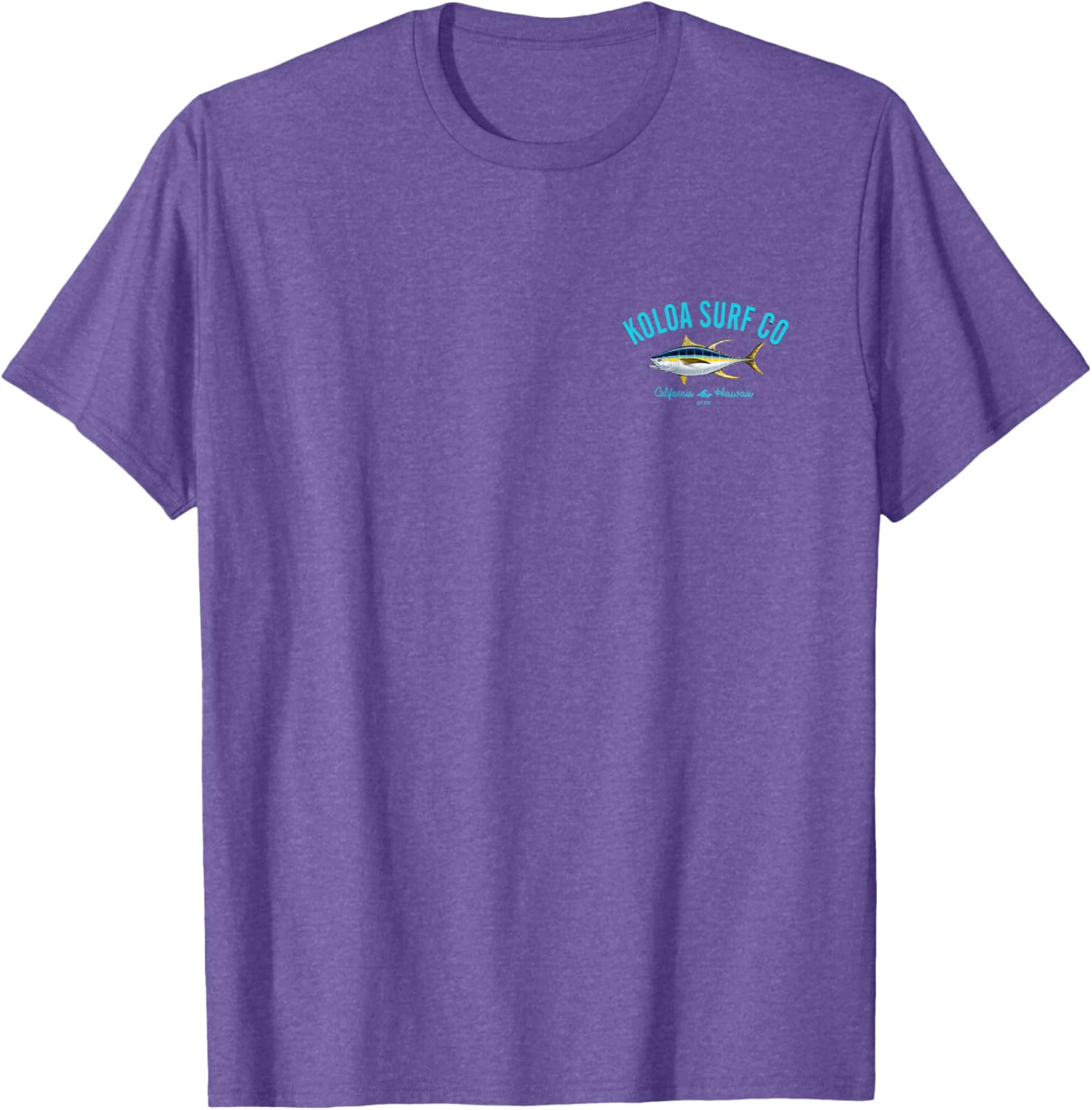 Koloa Surf Yellow Fin Tuna Graphic T-Shirt for Beach Lovers - 14