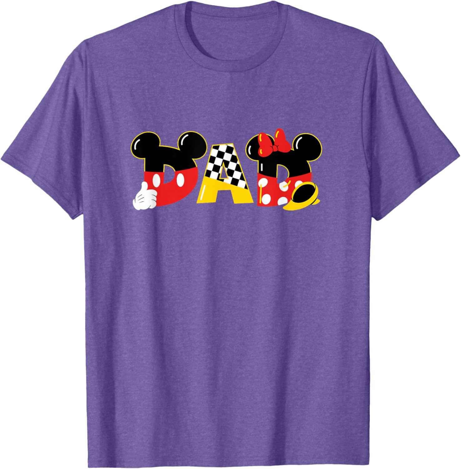 Disney Mickey and Minnie Mouse Dad T-Shirt for Father's Day Birthday Gift - 13