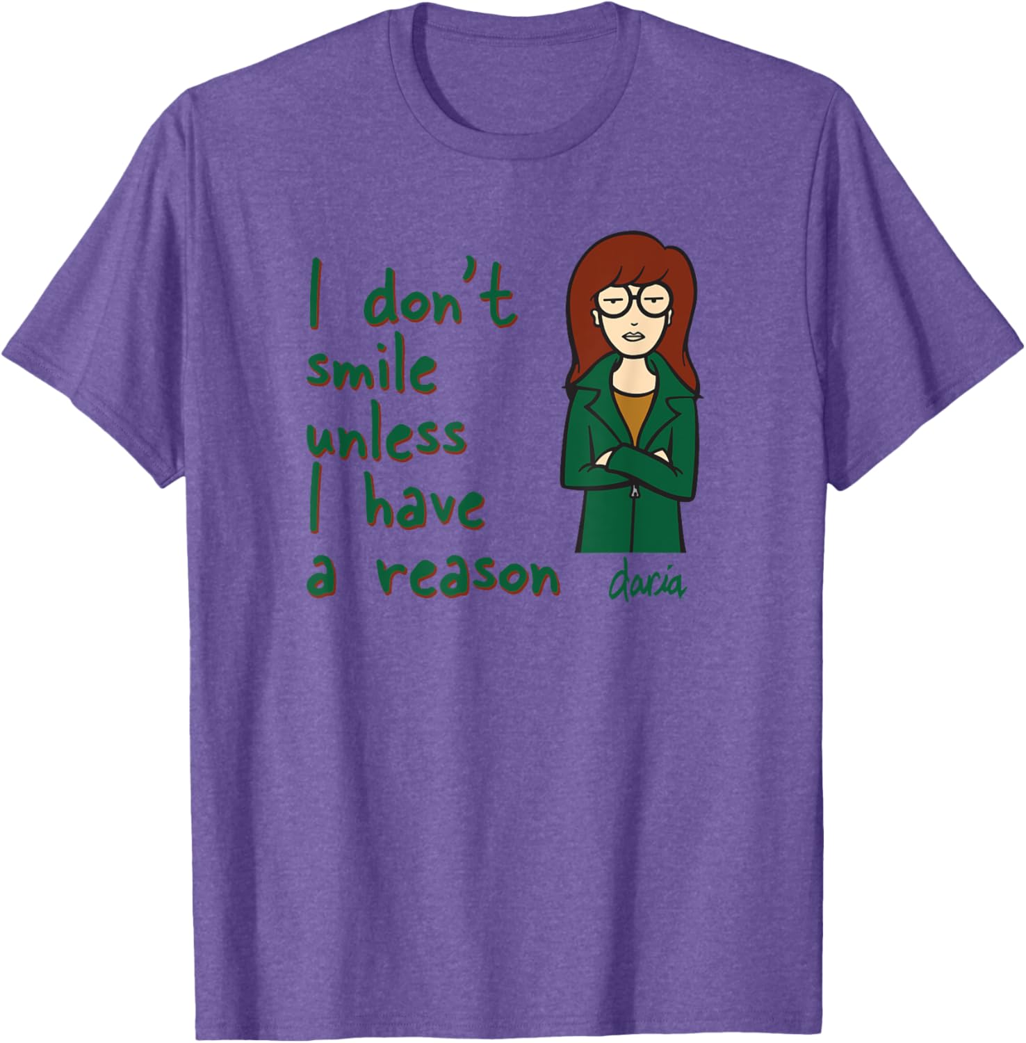 Mademark x Daria I Don't Smile Unless I Have a Reason T-Shirt Guide - 12