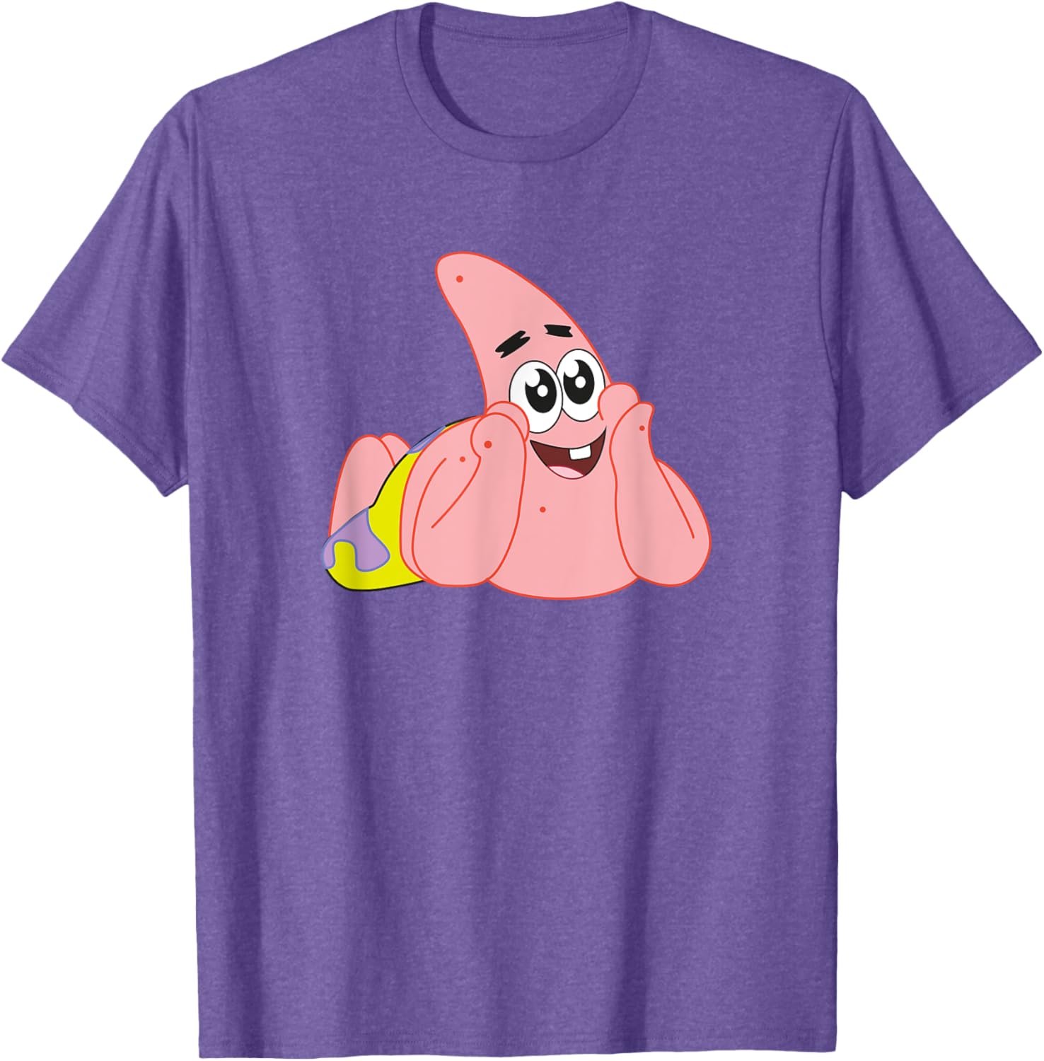 Mademark x SpongeBob Patrick Star Feelin Cute T-Shirt for Fun Style - 11