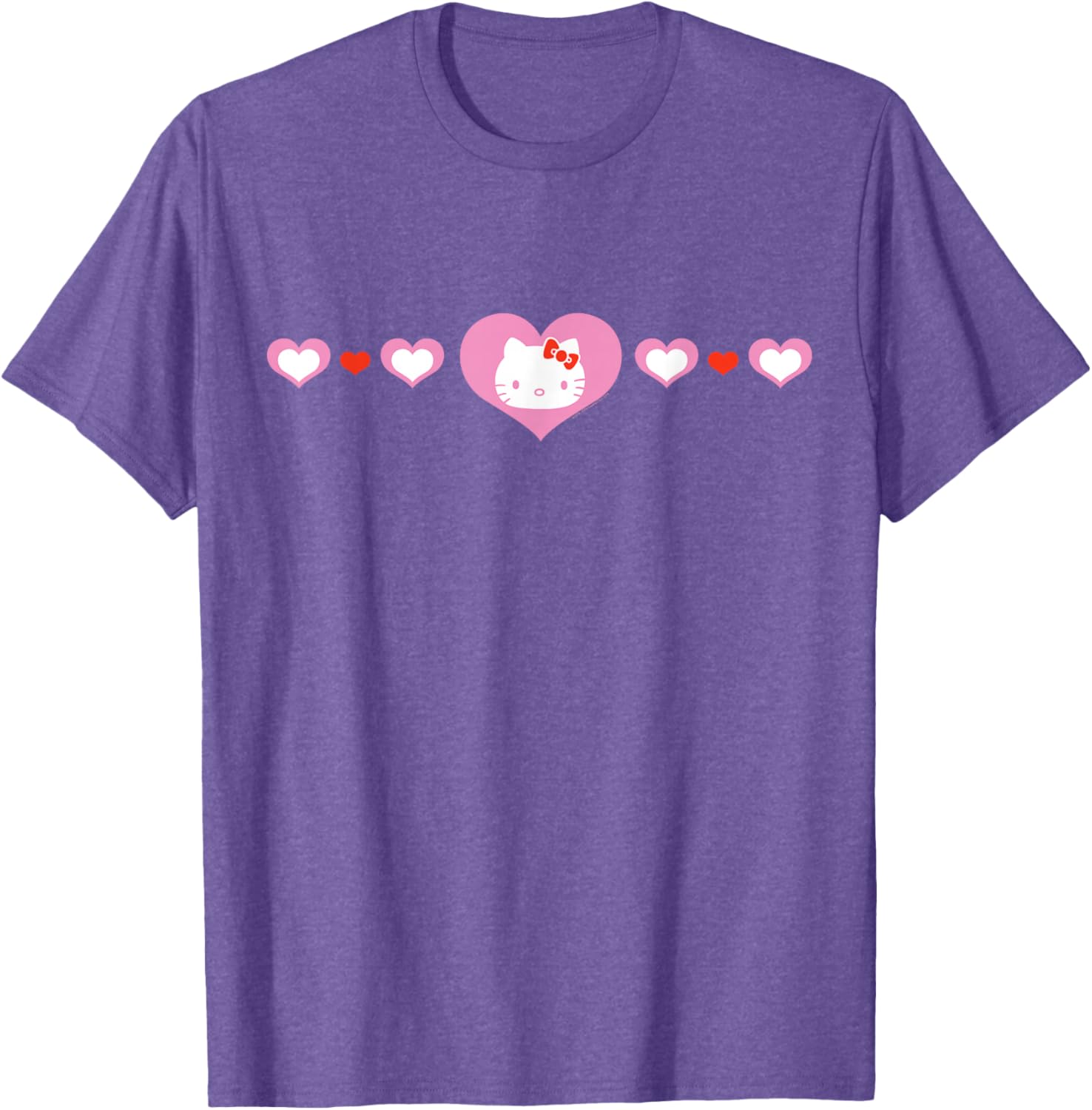 Cute Hello Kitty Hearts T-Shirt for Kids and Adults - Fashionable Apparel - 17