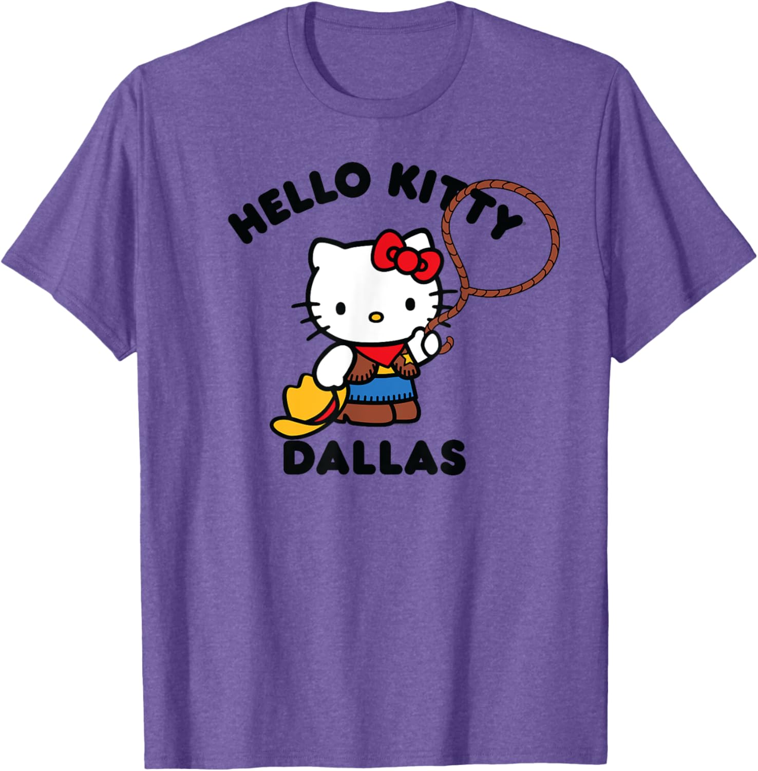 Hello Kitty Dallas Texas T-Shirt Fun Fashion for Kids and Adults - 14
