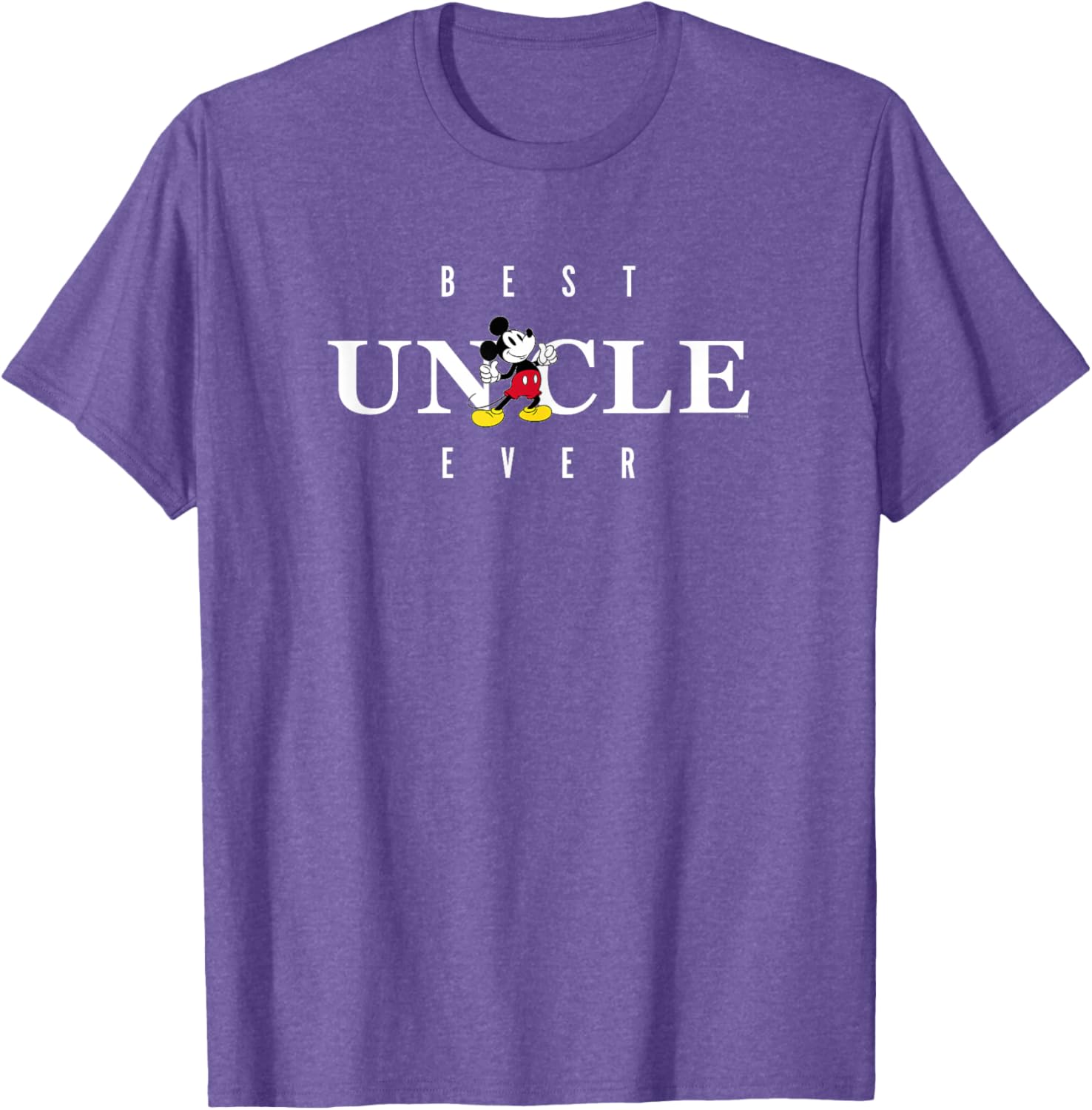 Disney Mickey Mouse Best Uncle Ever T-Shirt for Father's Day Gifts - 3