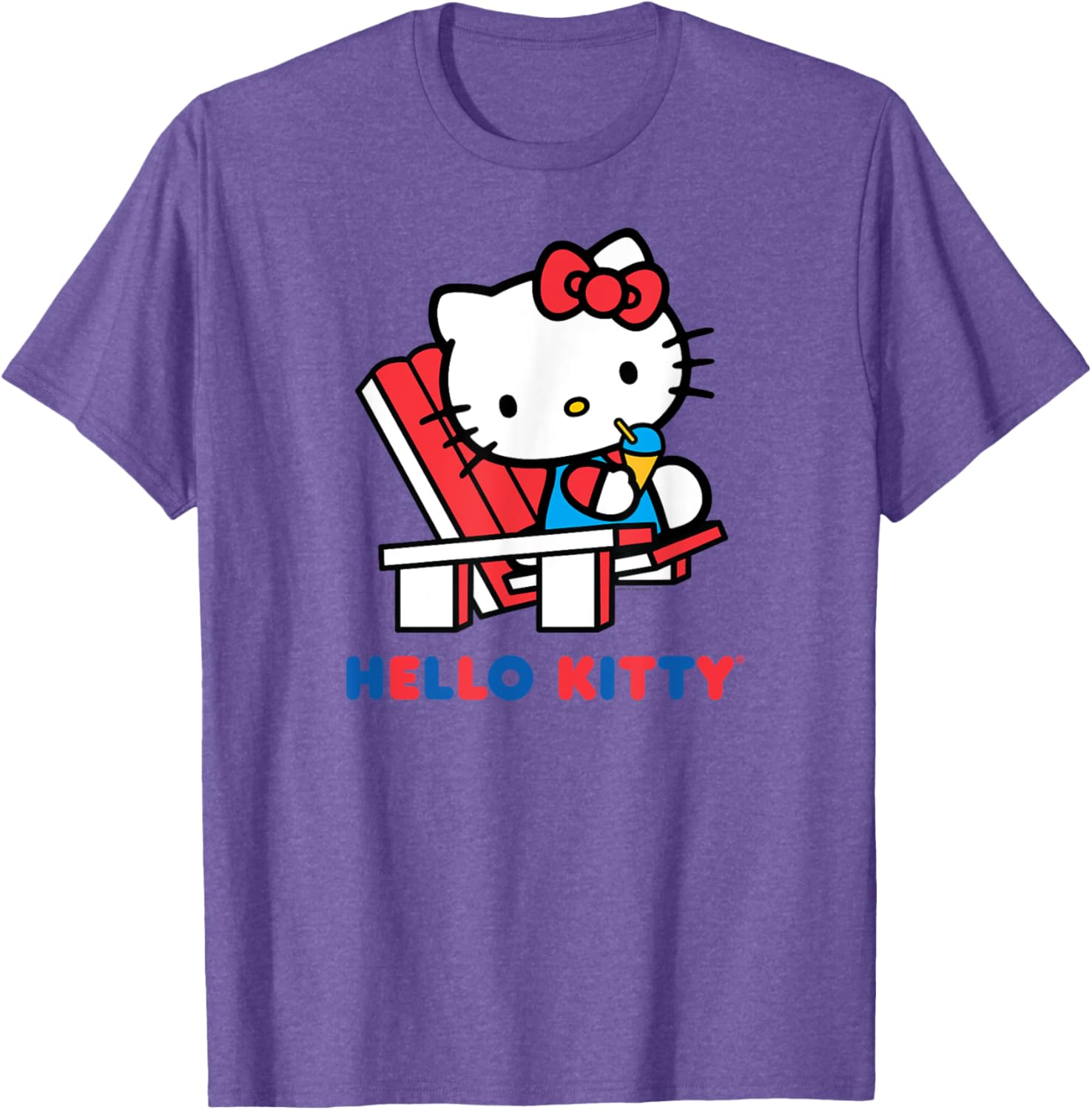 Hello Kitty Snow Cone Summer T-Shirt for Men, Women, Girls, and Kids - 3
