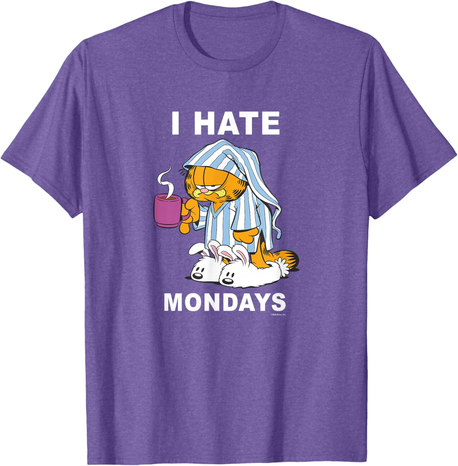 Garfield I Hate Mondays Coffee T-Shirt for Cat Lovers and Fans - 7