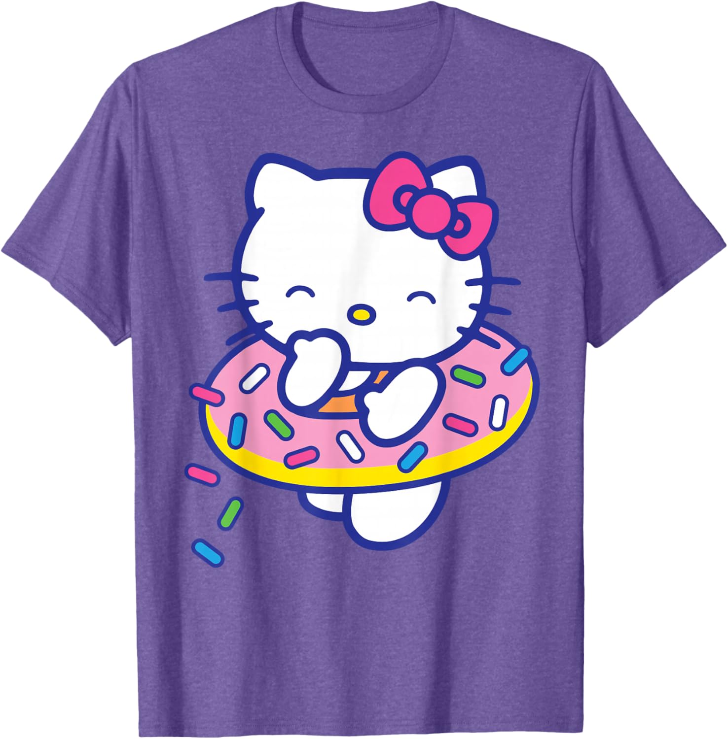 Hello Kitty Donut Sprinkles Floaty Summer T-Shirt for Fun Pool Days - 5