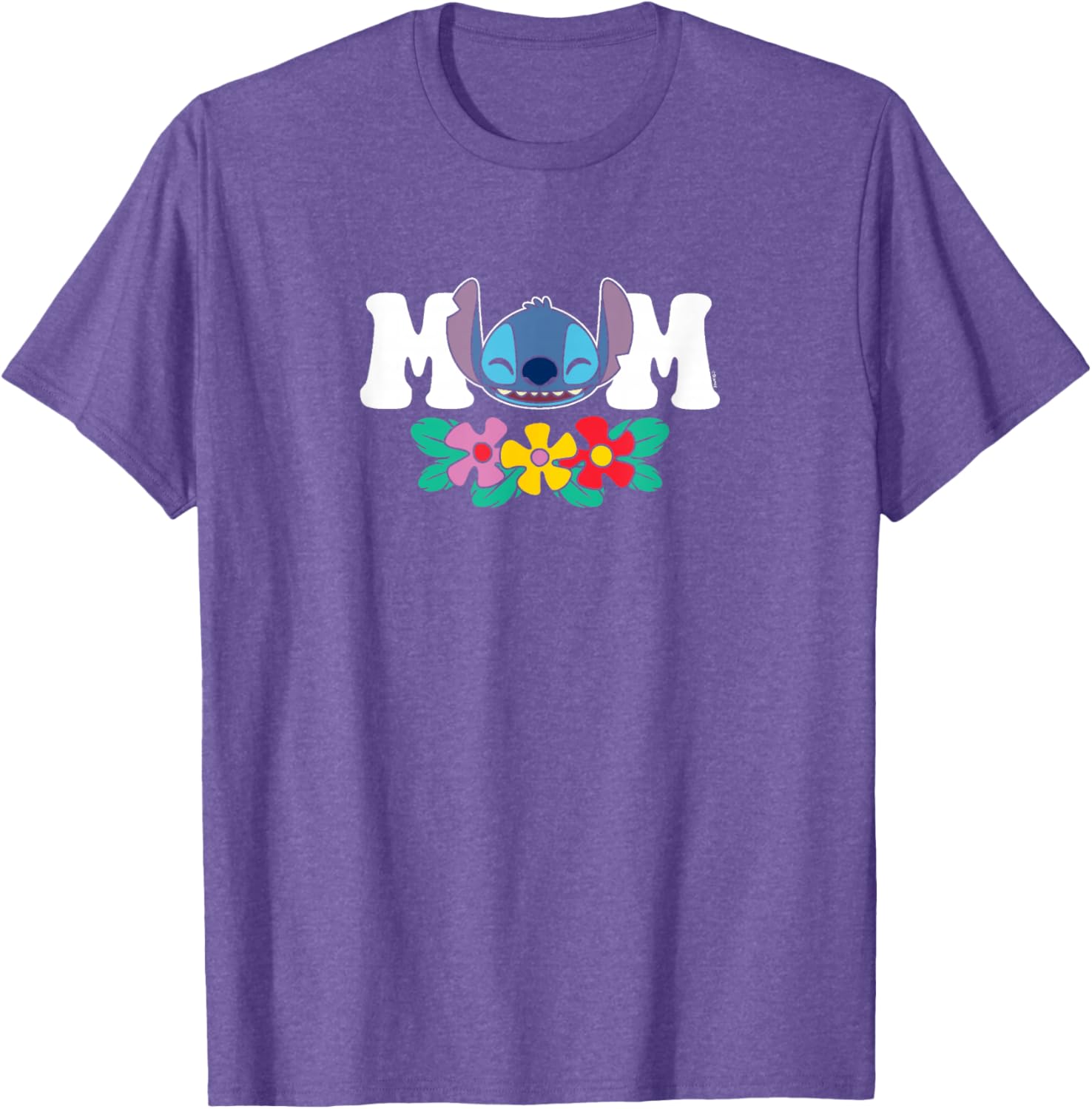 Lilo & Stitch Mom Floral T-Shirt for Stylish Moms - Cute Floral Design - 7