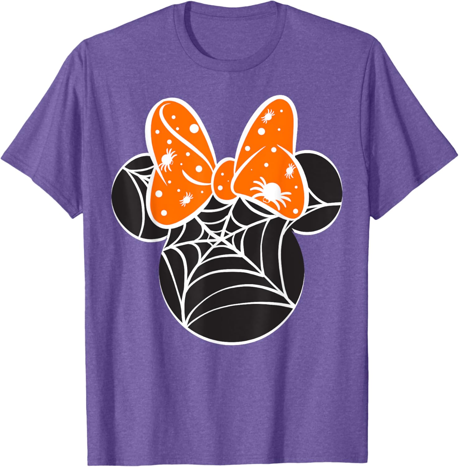 Disney Mickey and Friends Halloween Minnie Spider Web Logo T-Shirt - 4