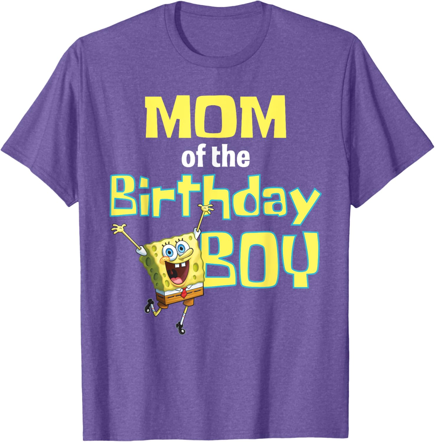 SpongeBob SquarePants Mom Of The Birthday Boy T-Shirt Perfect Gift - 12