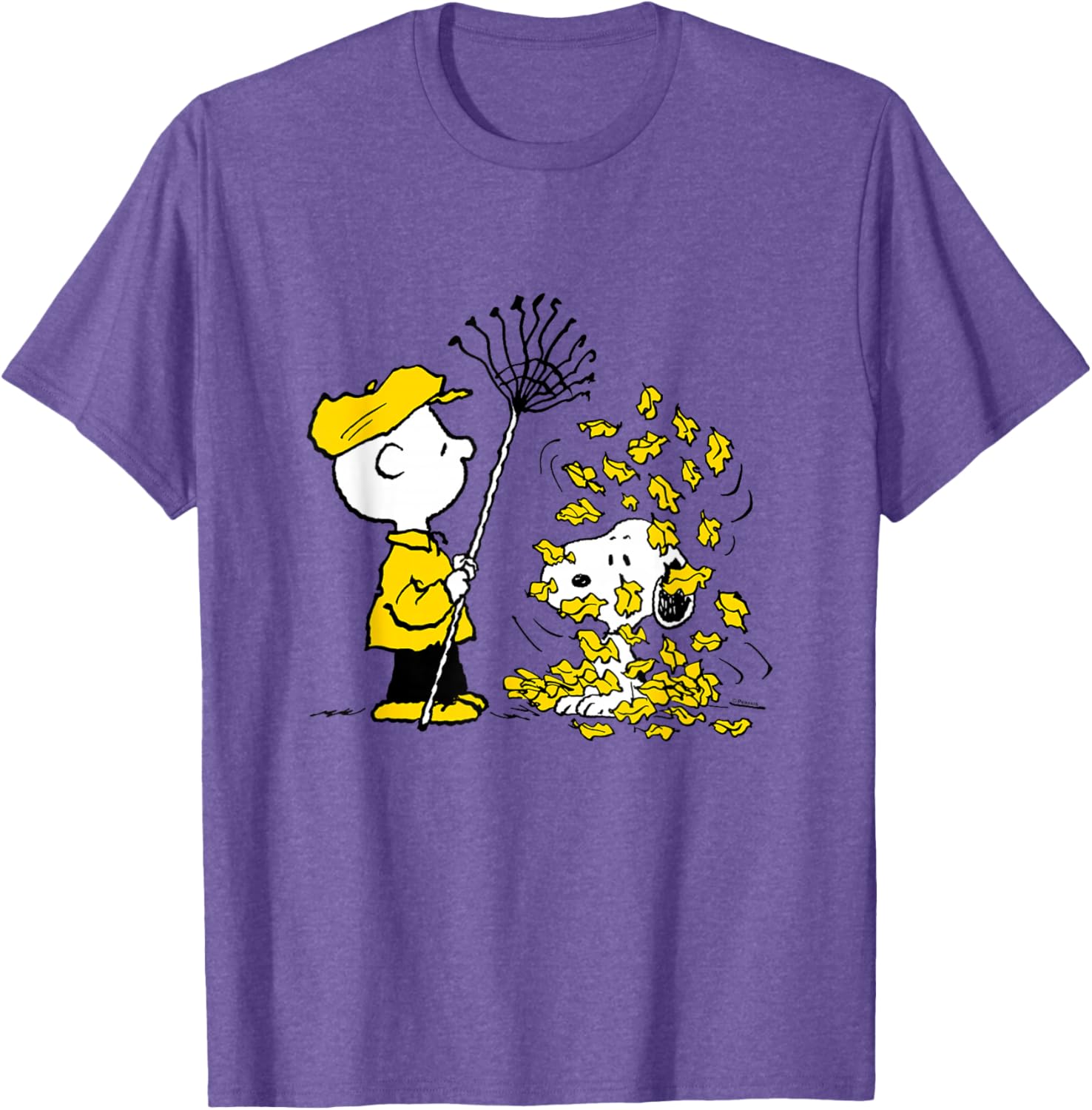 Charlie Brown Snoopy Fall Leaves T-Shirt Perfect for Peanuts Fans - 3