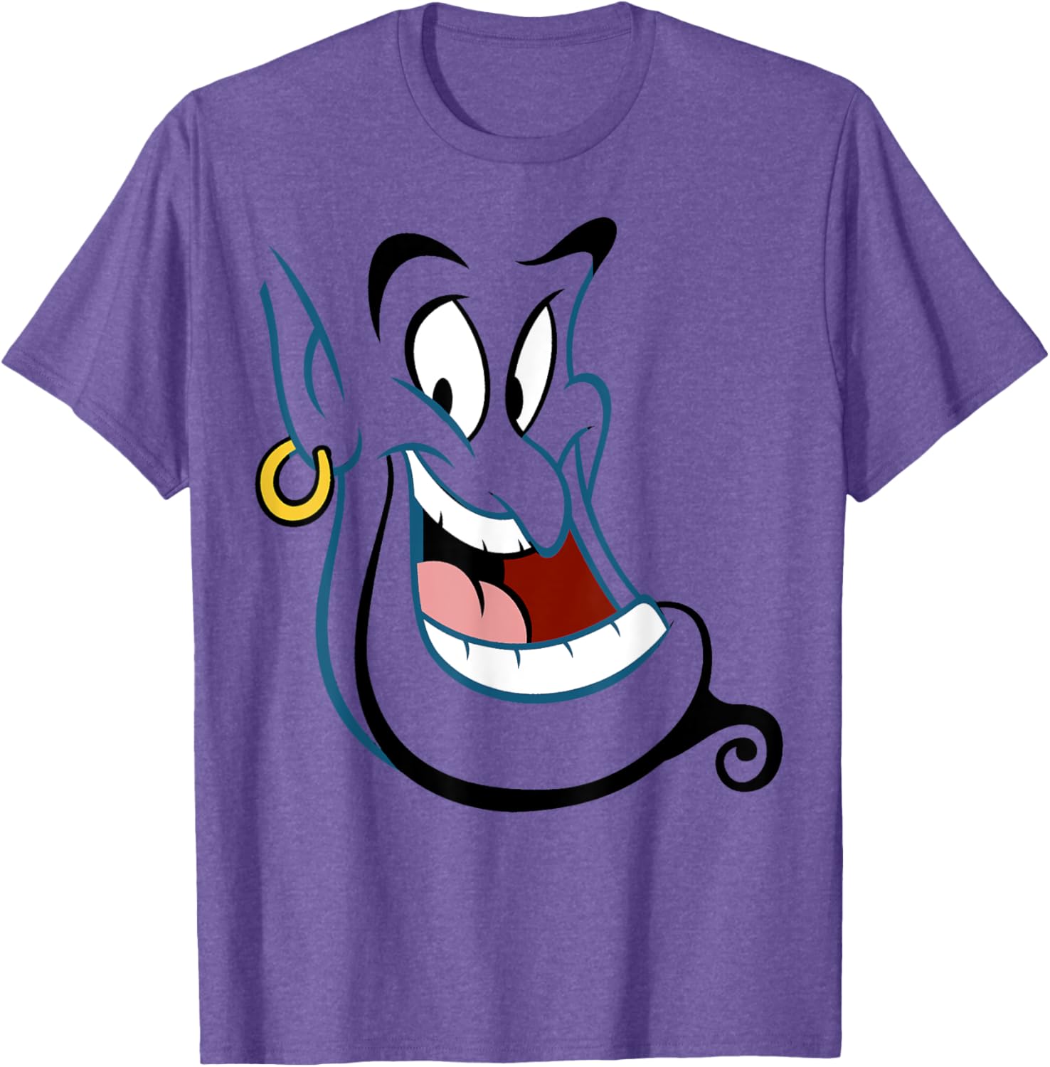 Disney Aladdin Genie Big Face Costume T-Shirt for Fun Magic Adventures - 3
