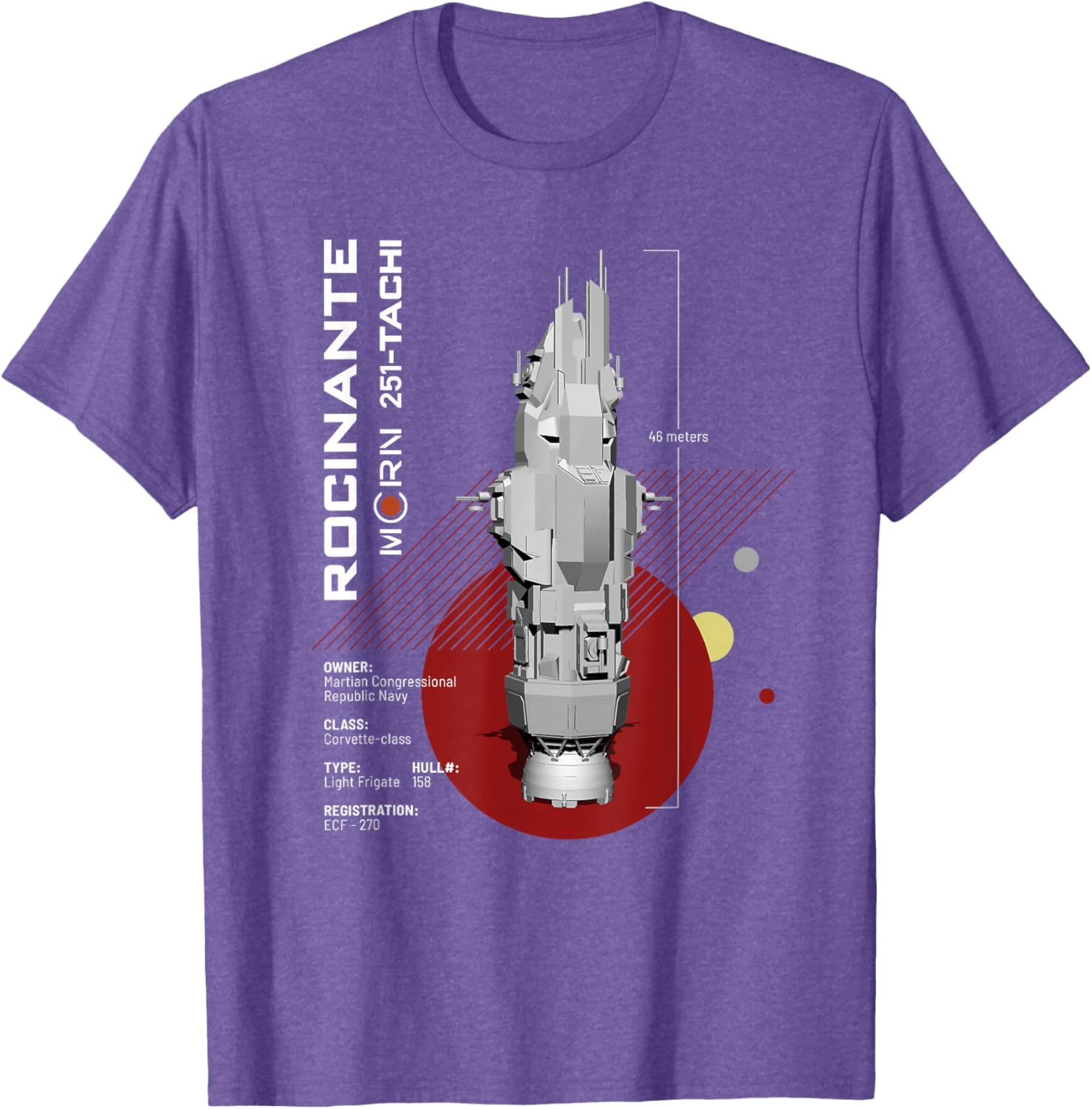 The Expanse Rocinante Ship T-Shirt for Fans of Sci-Fi Adventure - 1
