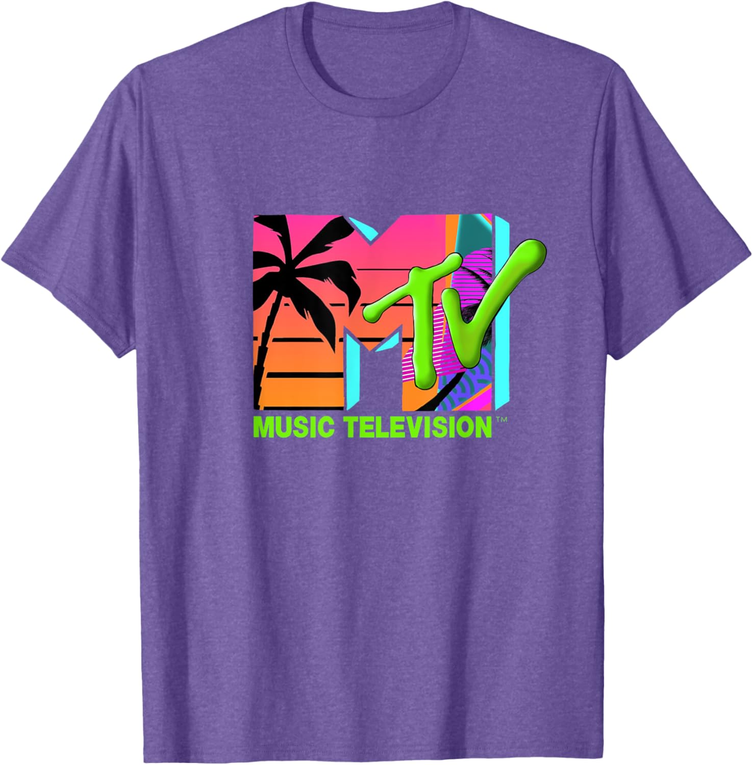 Mademark x MTV Retro Palms Paradise T-Shirt - Official MTV Logo Design - 17