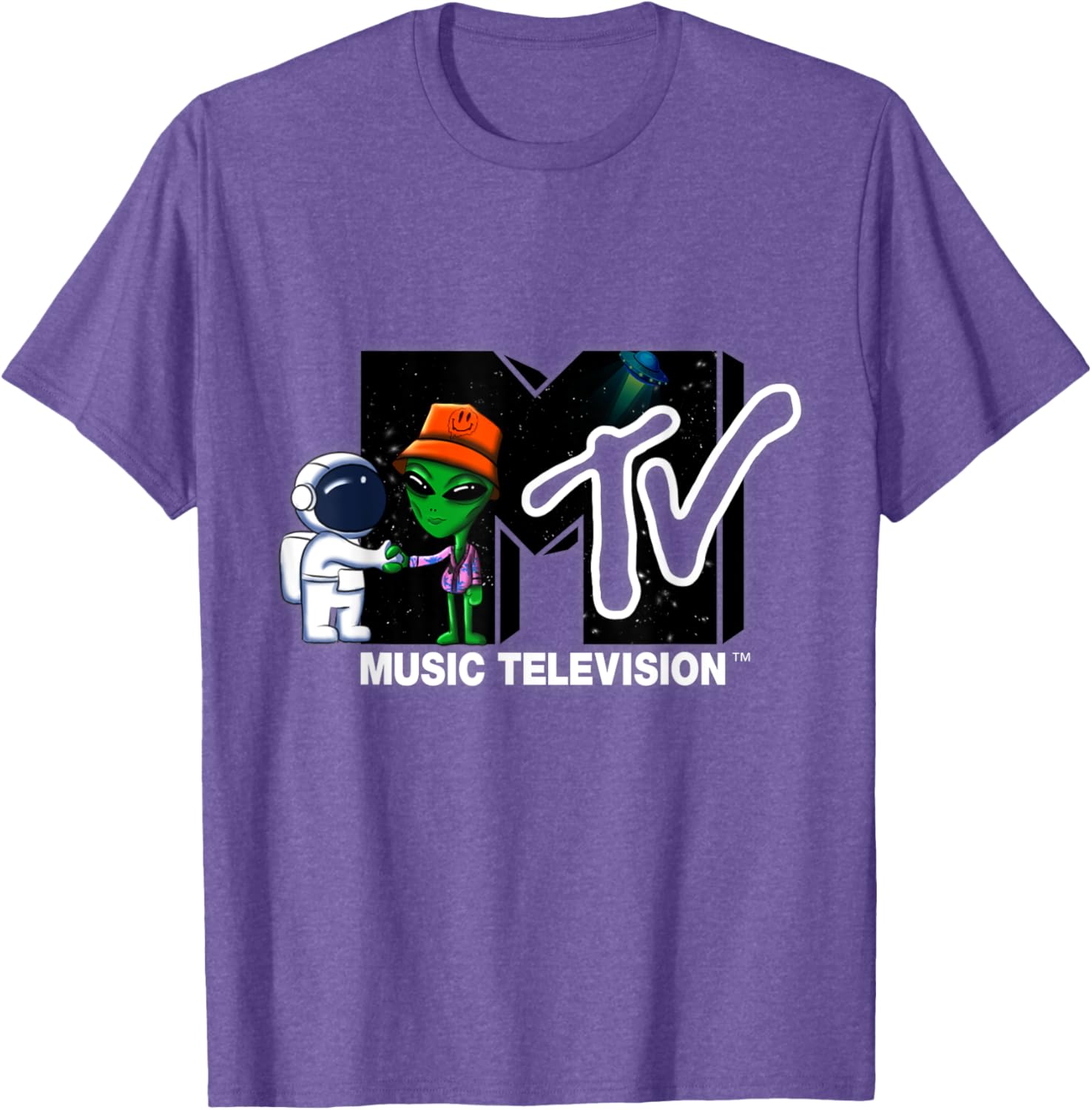 Mademark x MTV Astronaut Alien Space T-Shirt Official MTV Logo Design - 14
