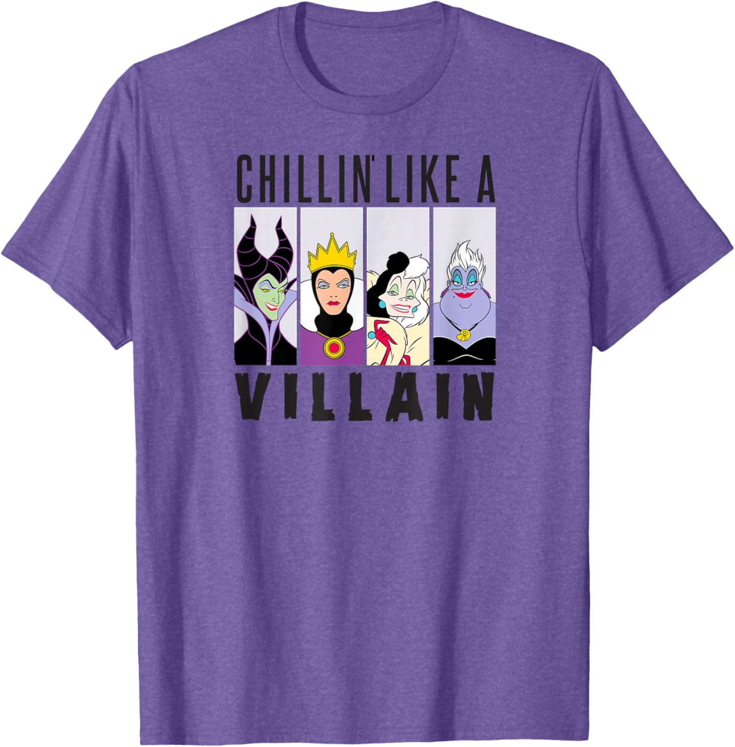Disney Villain Gang T-Shirt featuring Ursula, Evil Queen, Cruella, Maleficent - 11
