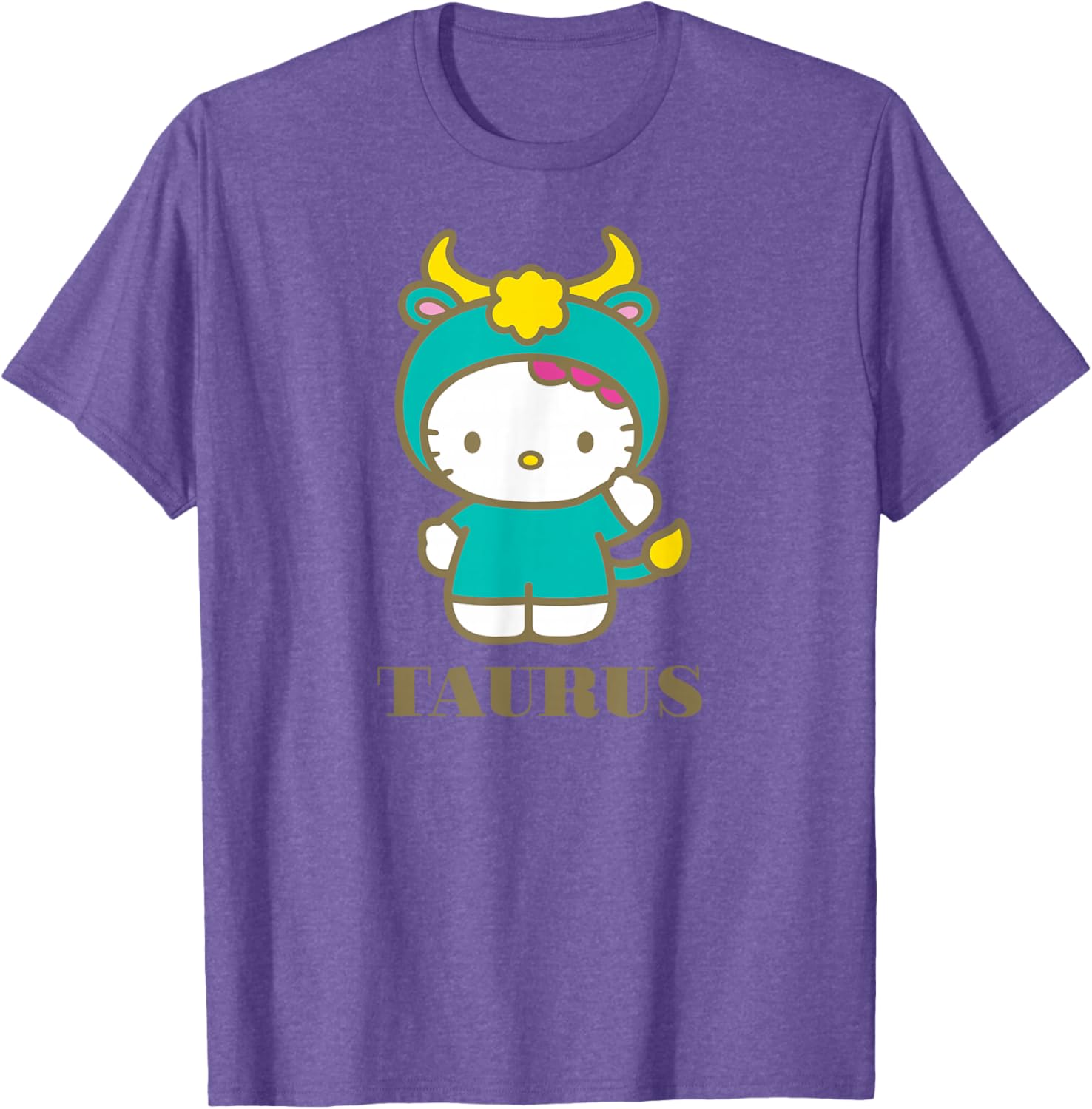 Hello Kitty Taurus Zodiac T-Shirt Cute Astrology Fashion Tee for Fans - 19