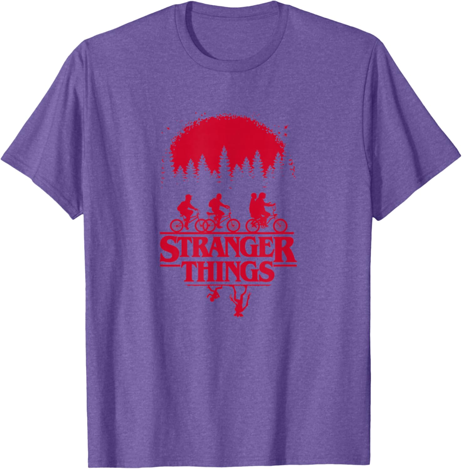 Stranger Things Upside Down Silhouette Group Shot T-Shirt for Fans - 12