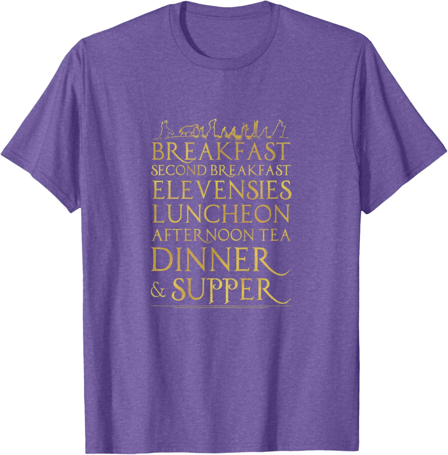 Lord of the Rings Breakfast Second Breakfast T-Shirt for Fans and Hobbits - 3