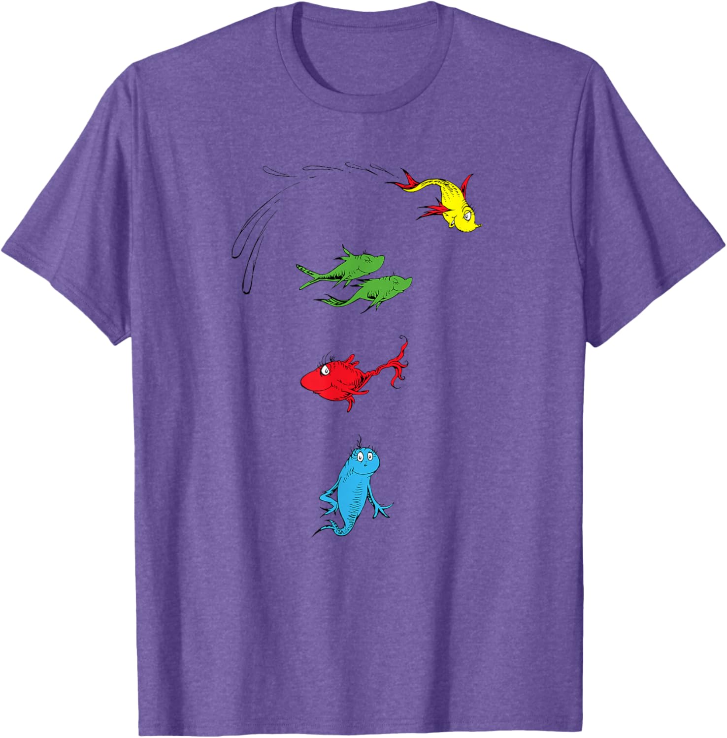 Dr. Seuss One Fish Two Fish Red Fish Blue Fish T-Shirt for Kids and Adults - 15
