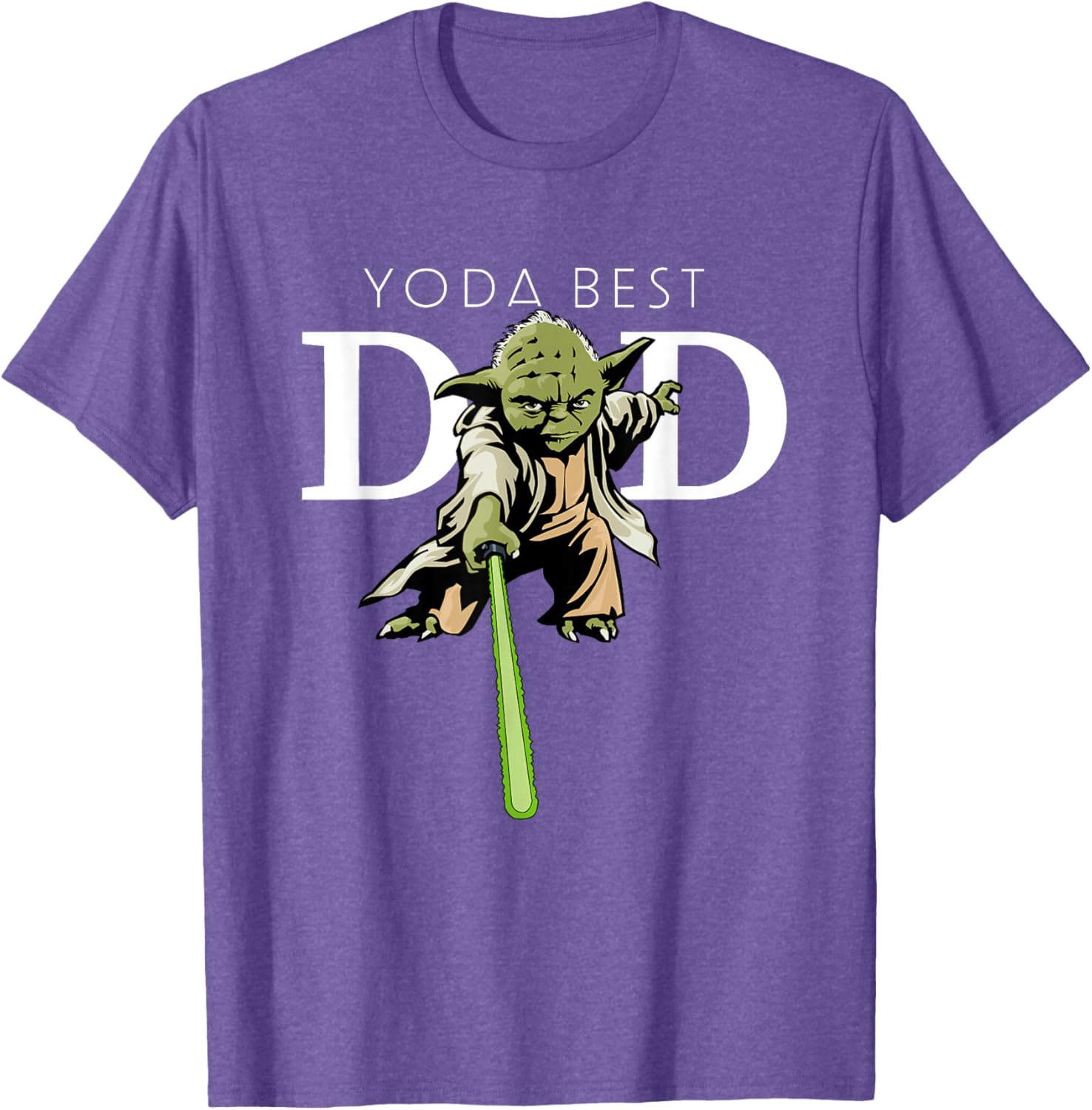 Star Wars Yoda Lightsaber Best Dad Father's Day T-Shirt for Dads - 20