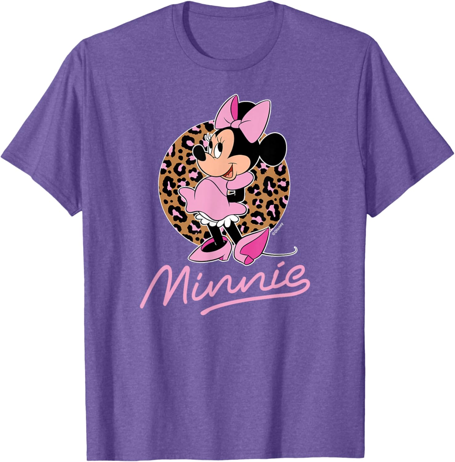 Disney Minnie Leopard Print T-Shirt for Stylish Fans of All Ages - 10