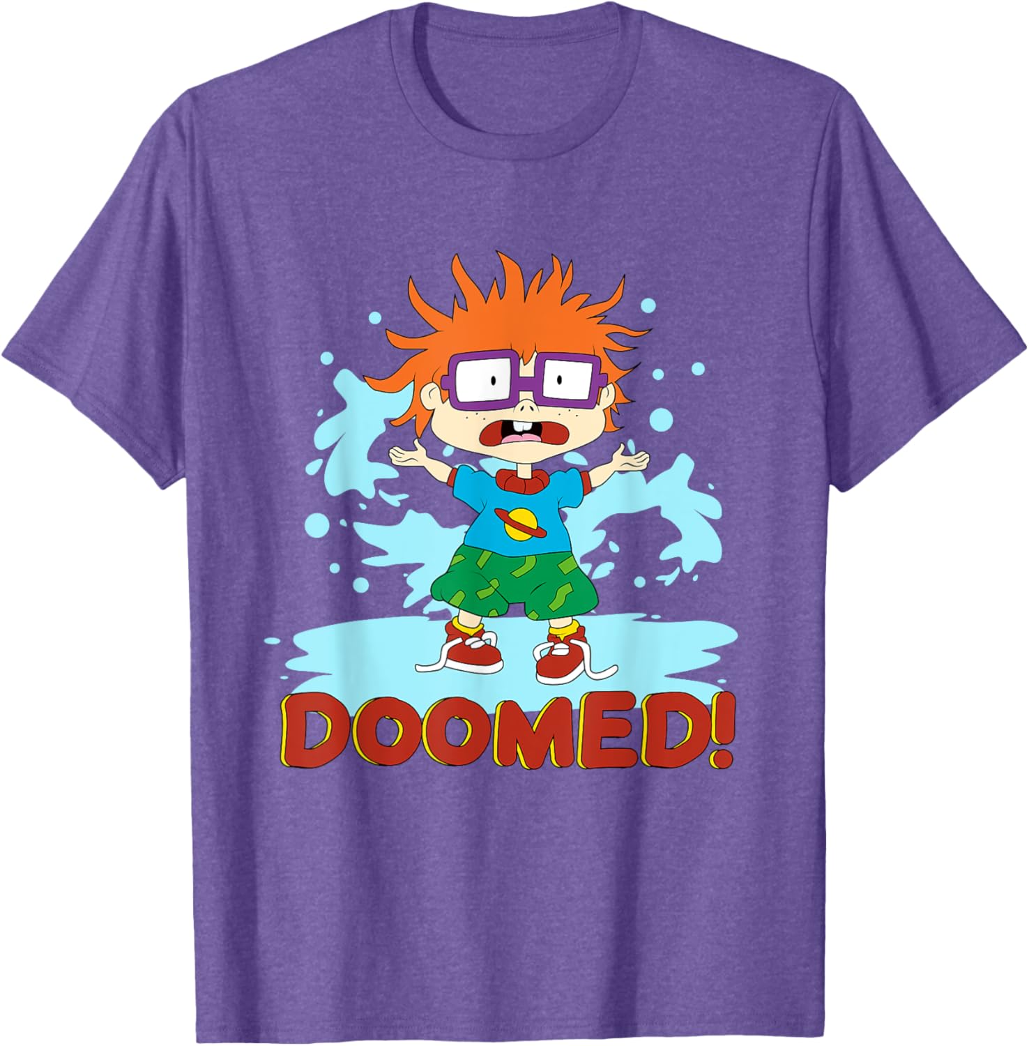 Mademark Rugrats Chuckie T-Shirt for Kids - Fun Cartoon Apparel - 1