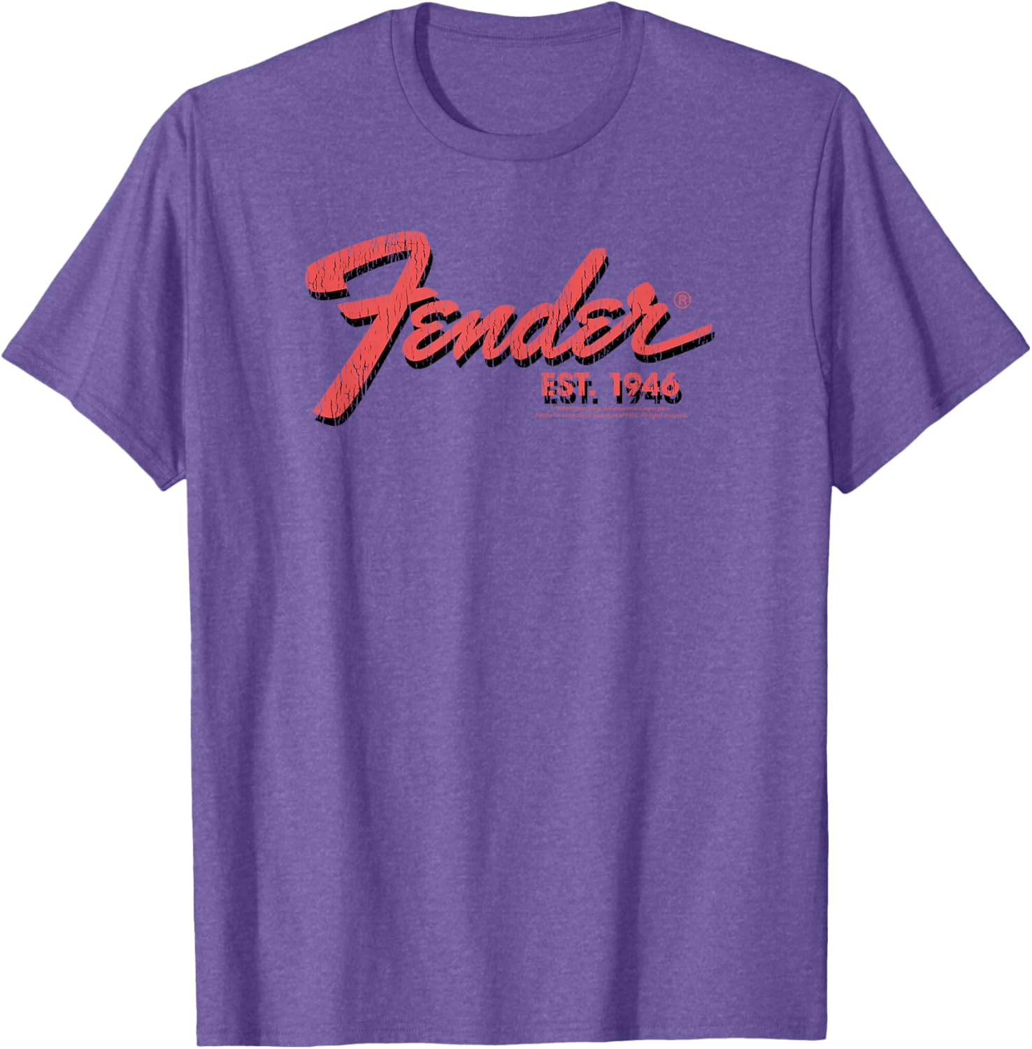 Fender Est. 1946 Classic Centered Logo T-Shirt for Music Lovers - 9