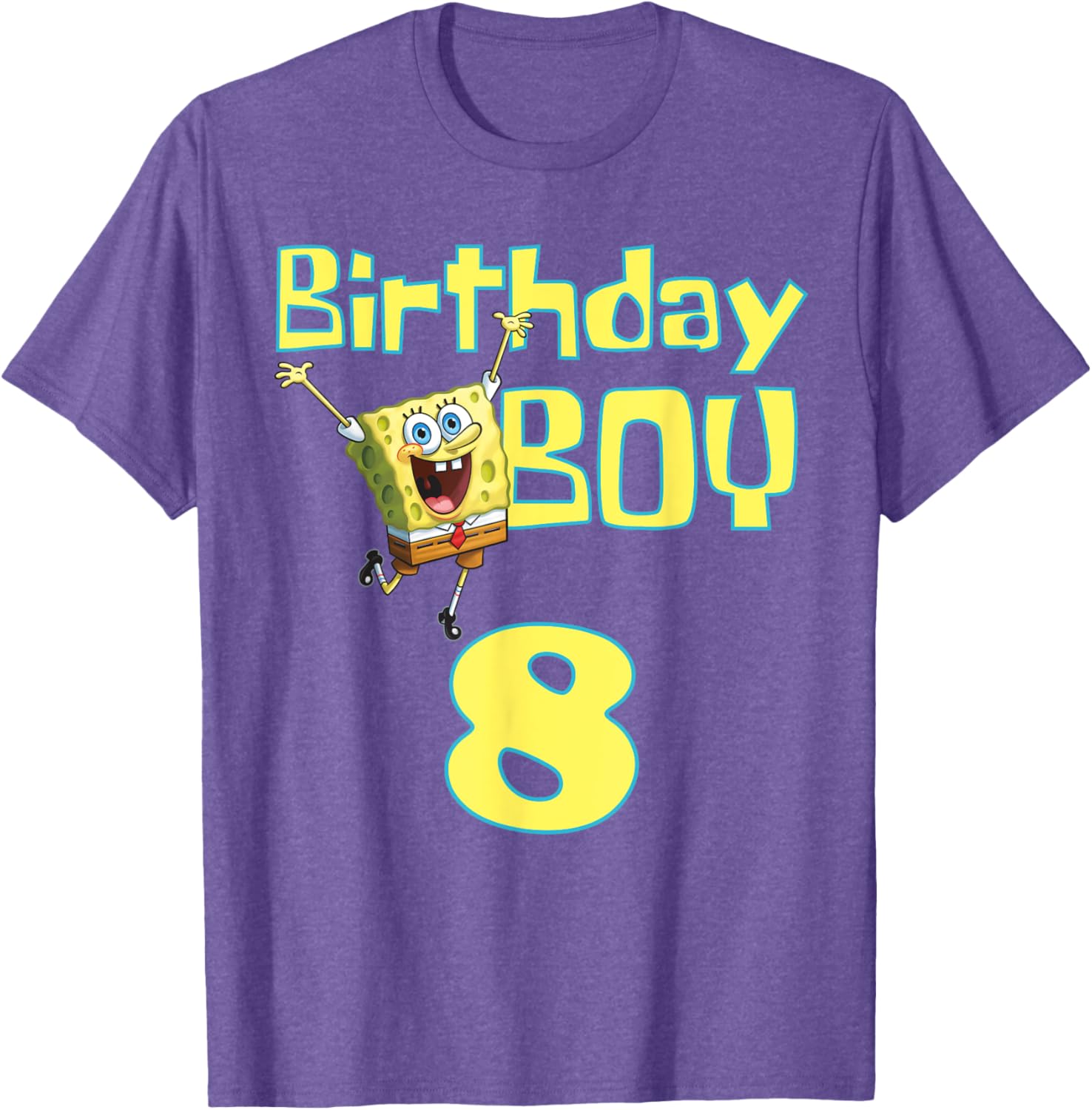 Mademark x SpongeBob SquarePants Birthday Boy 8 T-Shirt for Kids - 2