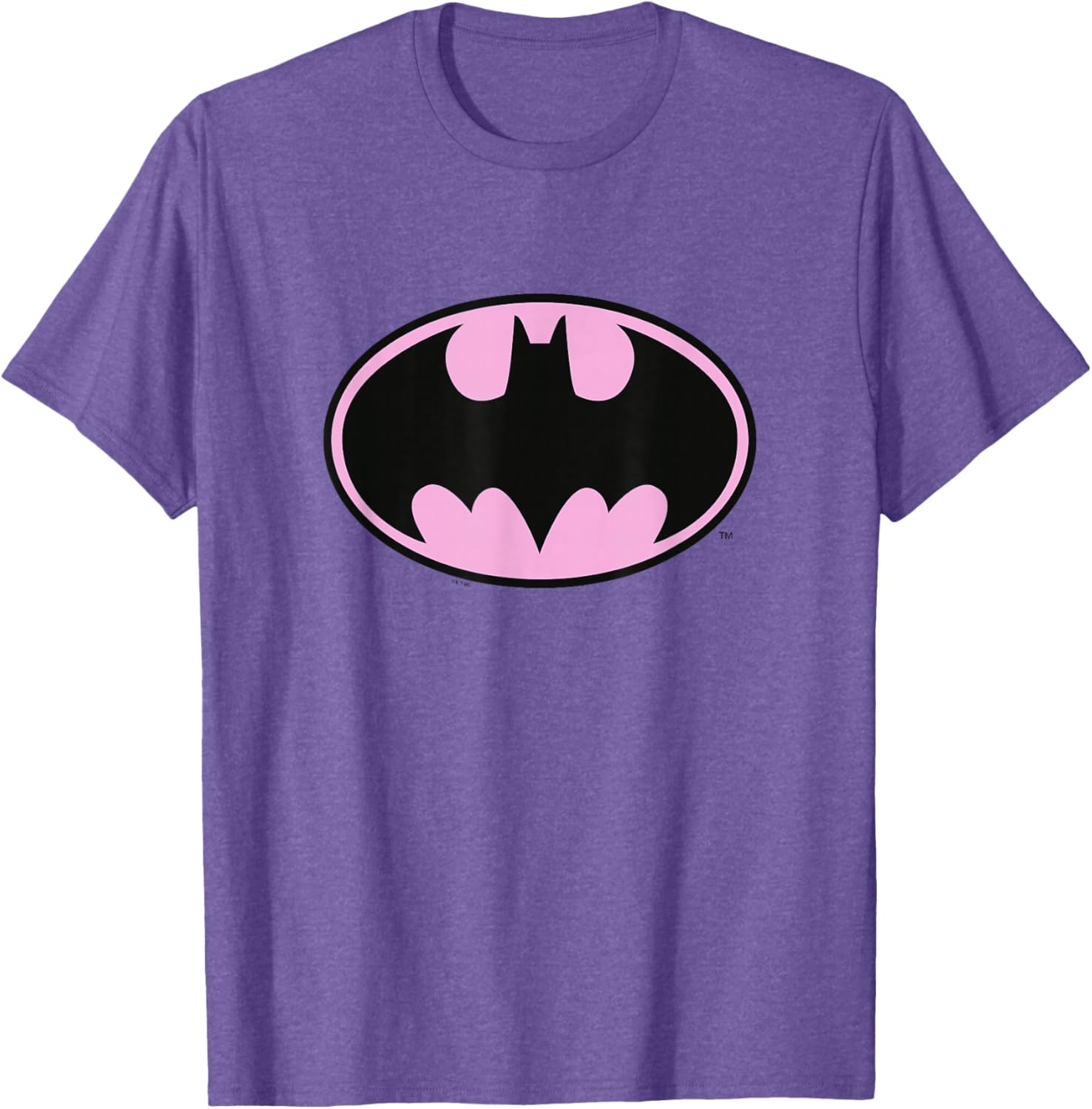 Batman Bat-Symbol T-Shirt with Pink Background - Stylish Graphic Tee - 3