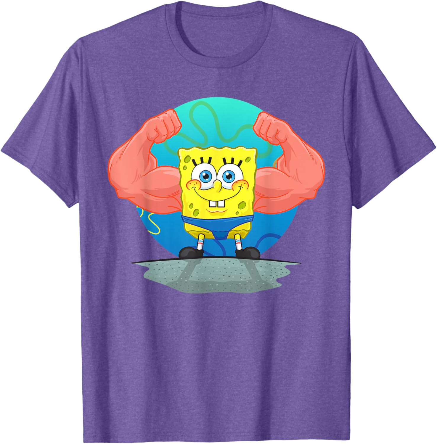 Mademark SpongeBob MuscleBob BuffPants T-Shirt for Fun Fashion Fans - 22