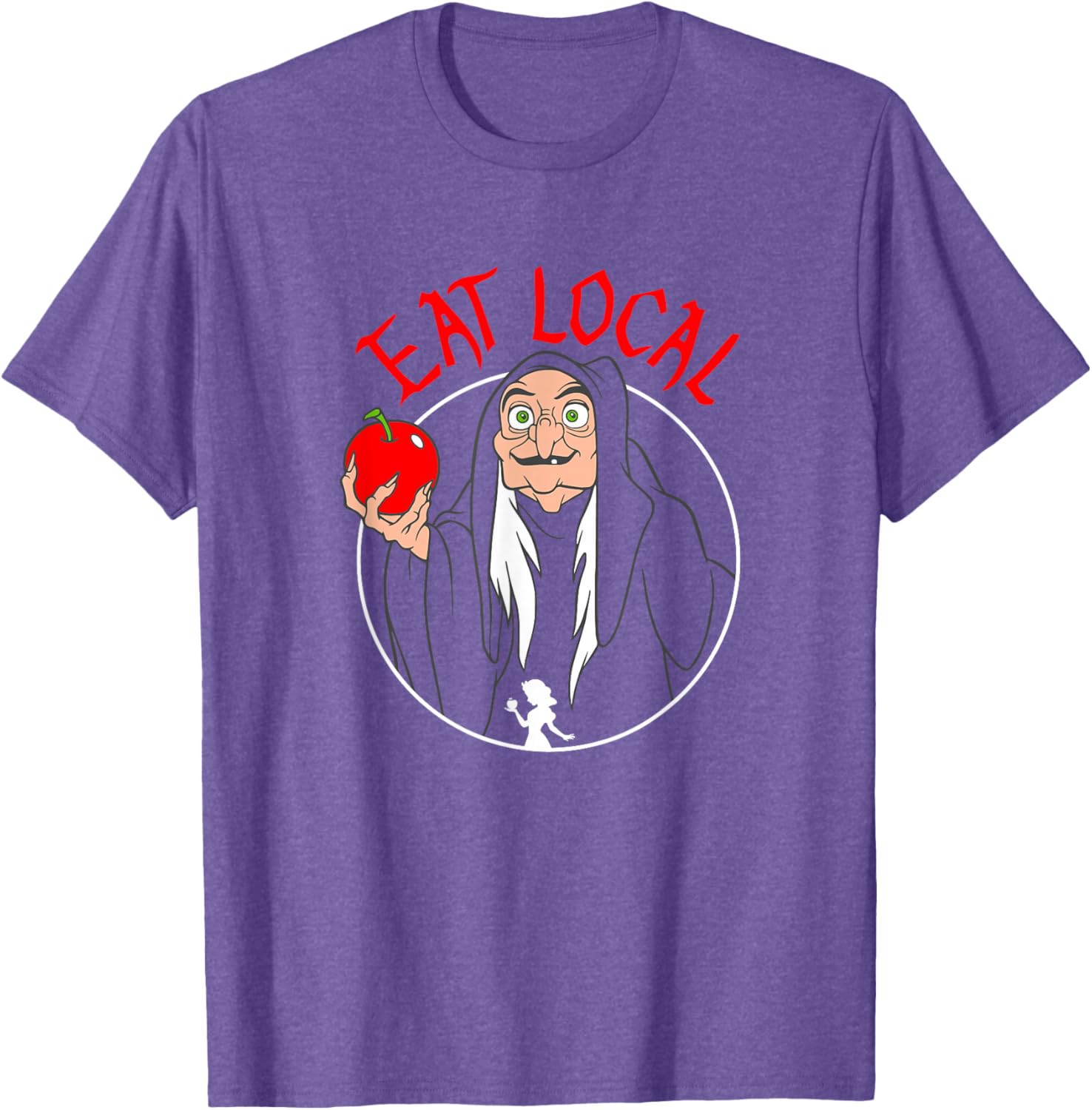 Disney Snow White Evil Queen Apple T-Shirt for Fans of Fairy Tales - 5