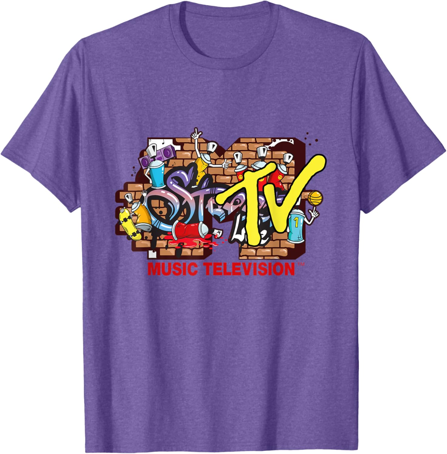 Mademark x MTV Graffiti Logo Streetwear T-Shirt for Trendy Styles - 10