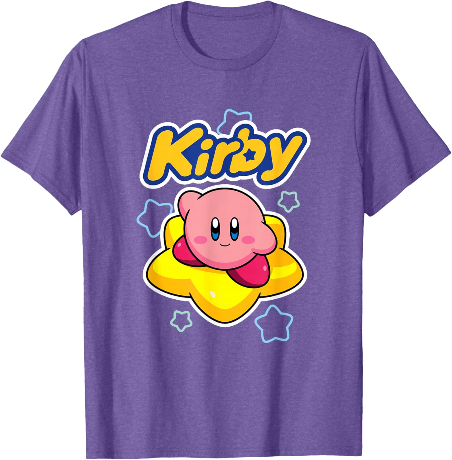 Kirby Big Star Surfing Portrait T-Shirt for Fans of Nintendo Adventure - 20